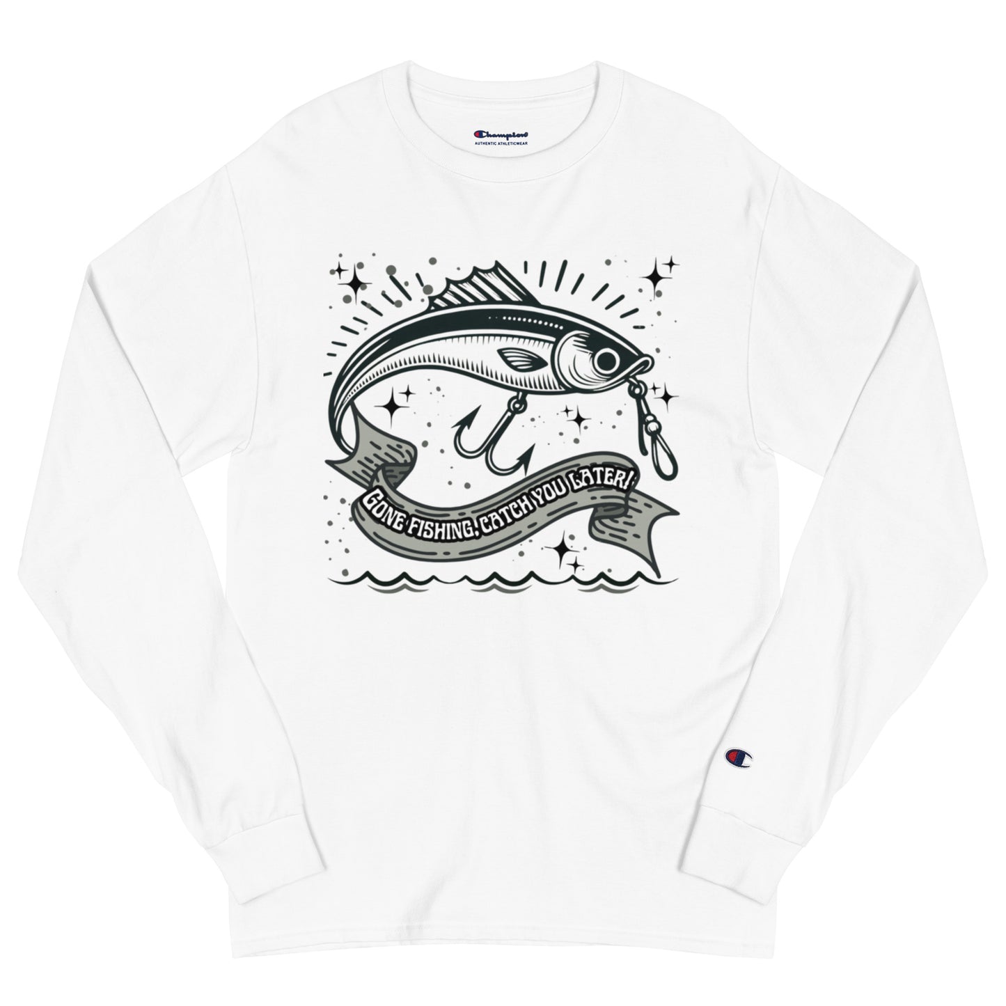 Fishing, Fishing Dad, Cool, Kawaii, Gift For Dad, best seller, Champion Long Sleeve Shirt