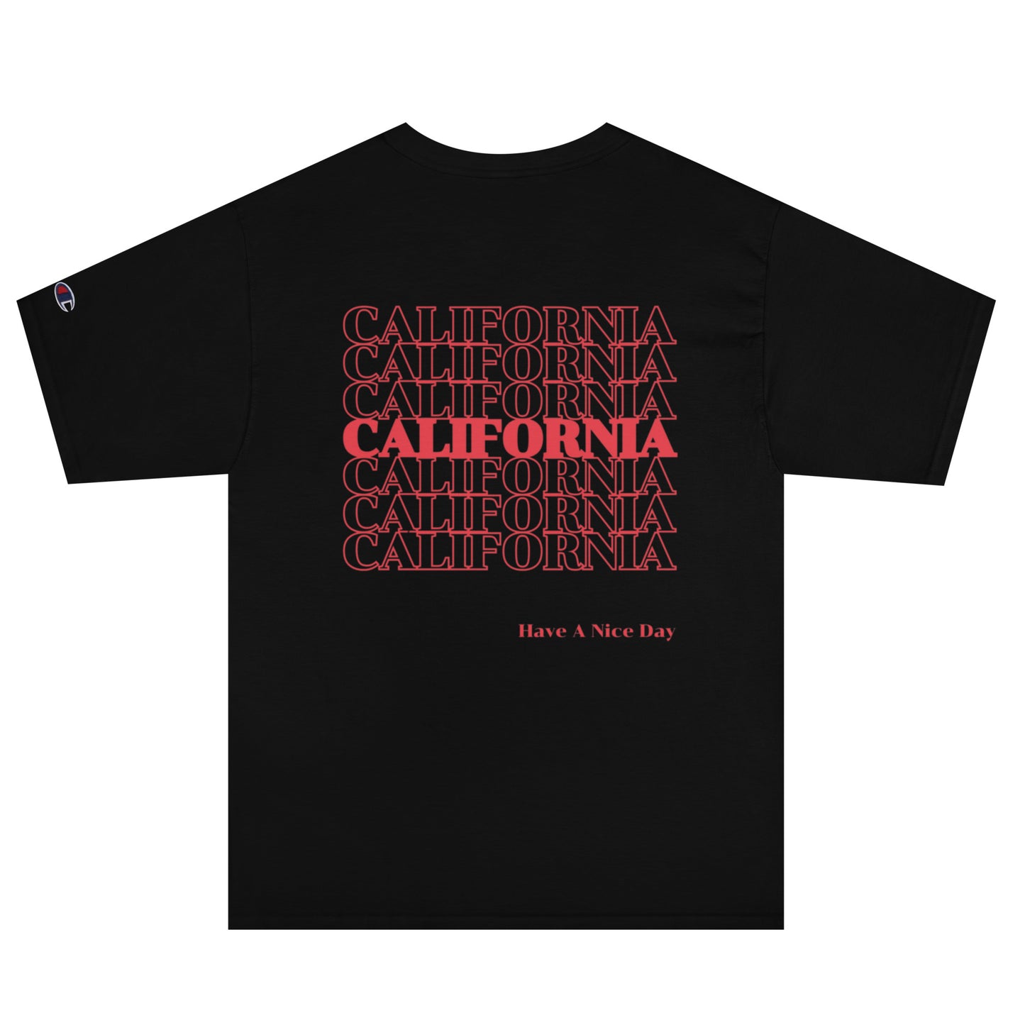California, Japanese, Katakana, Nihongo, Have a good day Champion T-Shirt