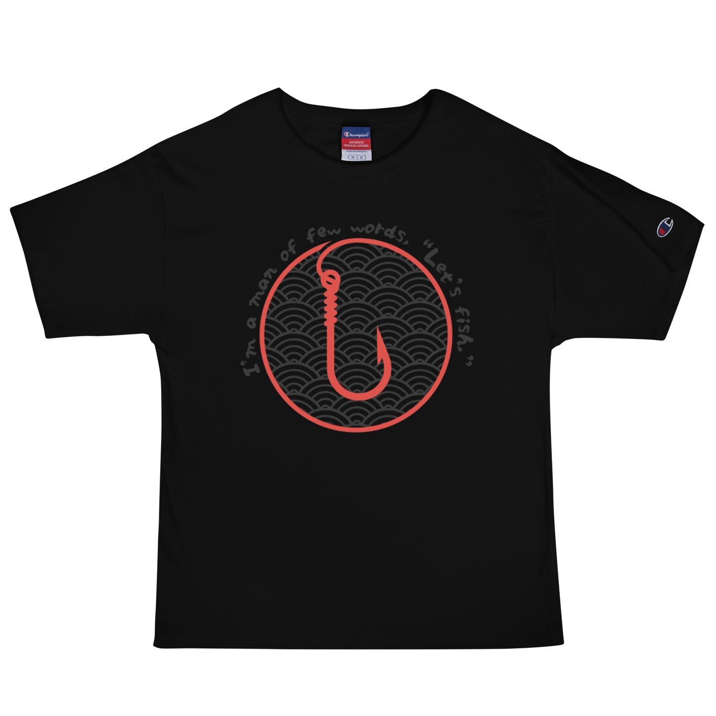 I am a man few words, Men's Champion T-Shirt