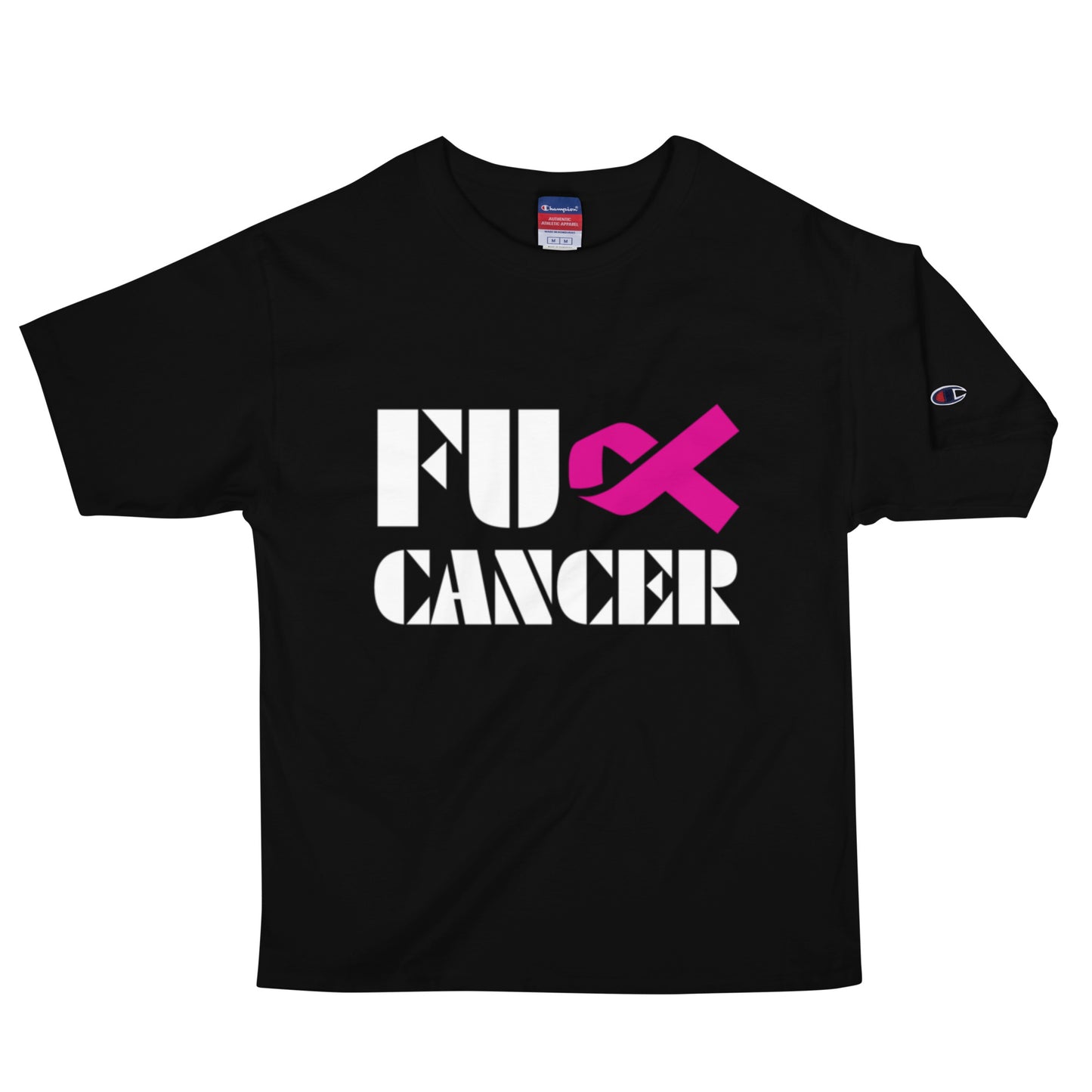 Fuck Cancer, Cancer Survivor Gift, blk Champion T-Shirt