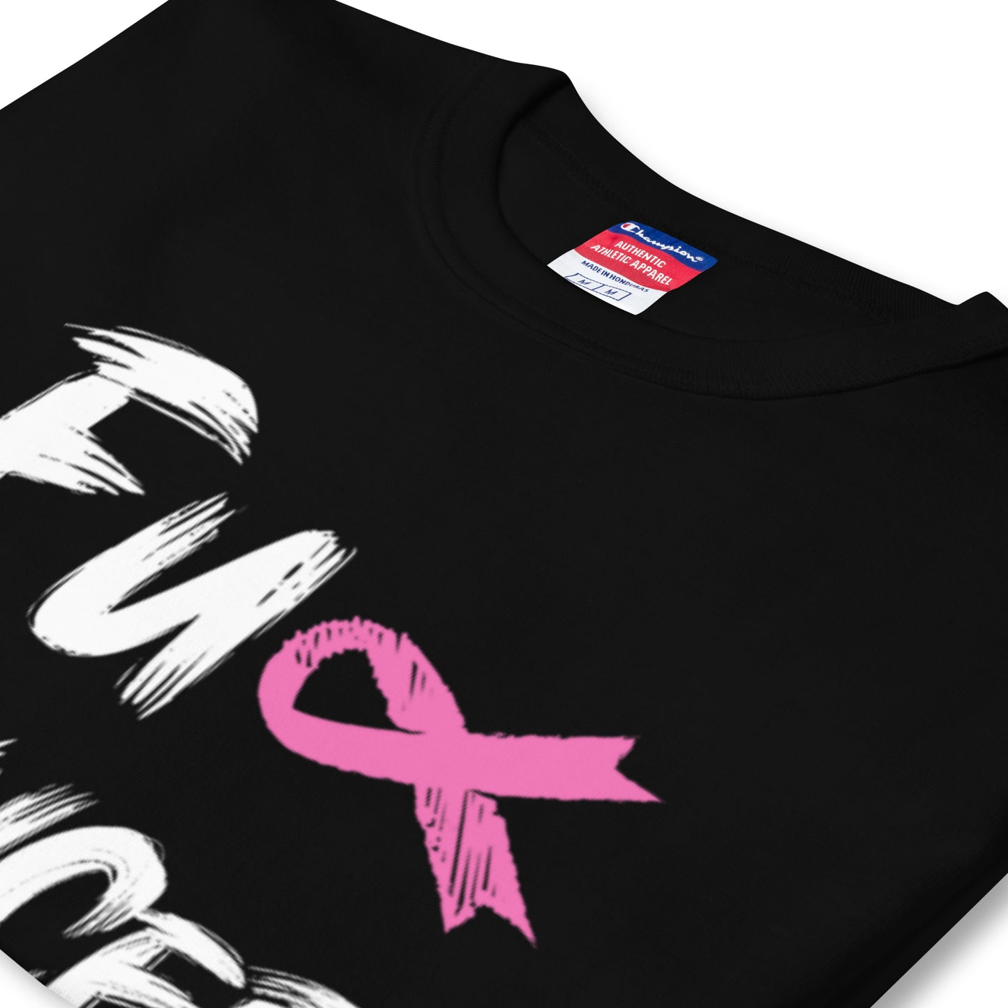 Fuck Cancer, Cancer Survivor Gift,black. Champion T-Shirt