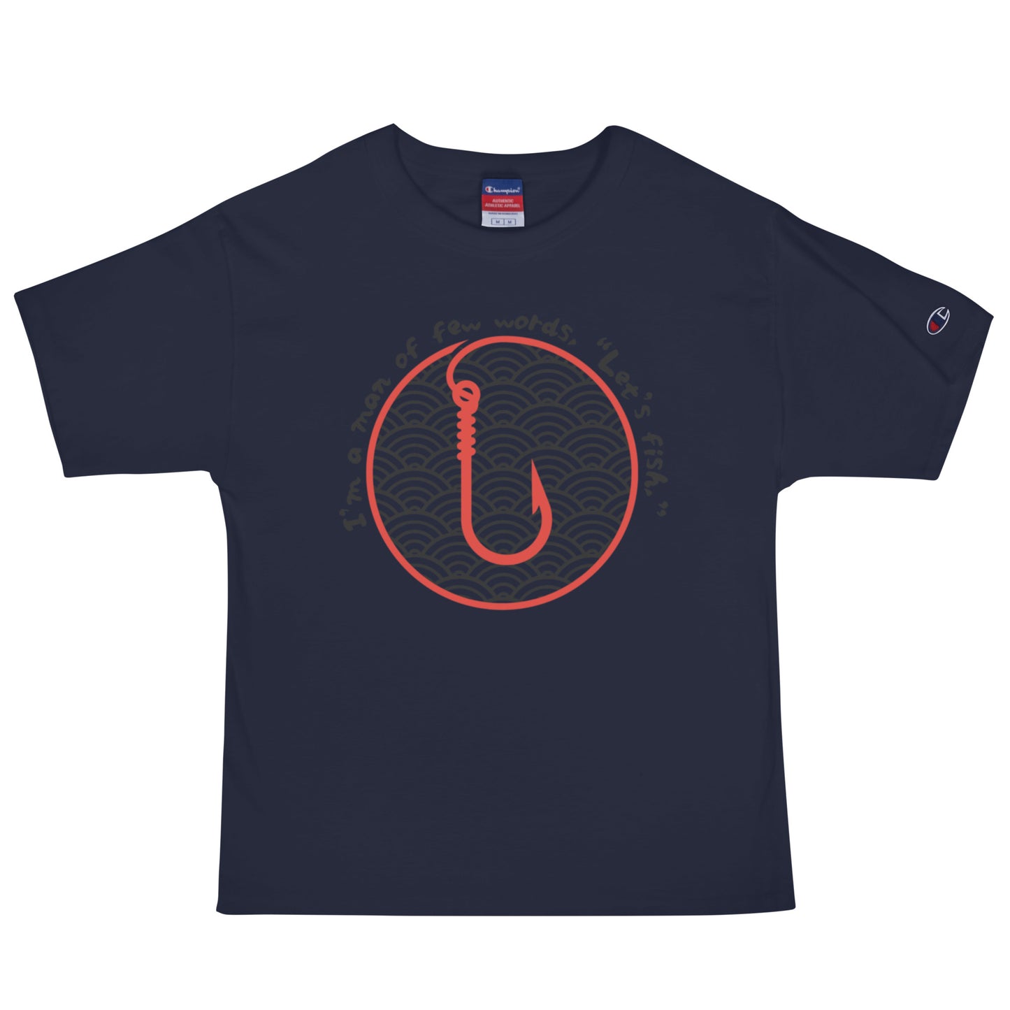 I am a man few words, Men's Champion T-Shirt