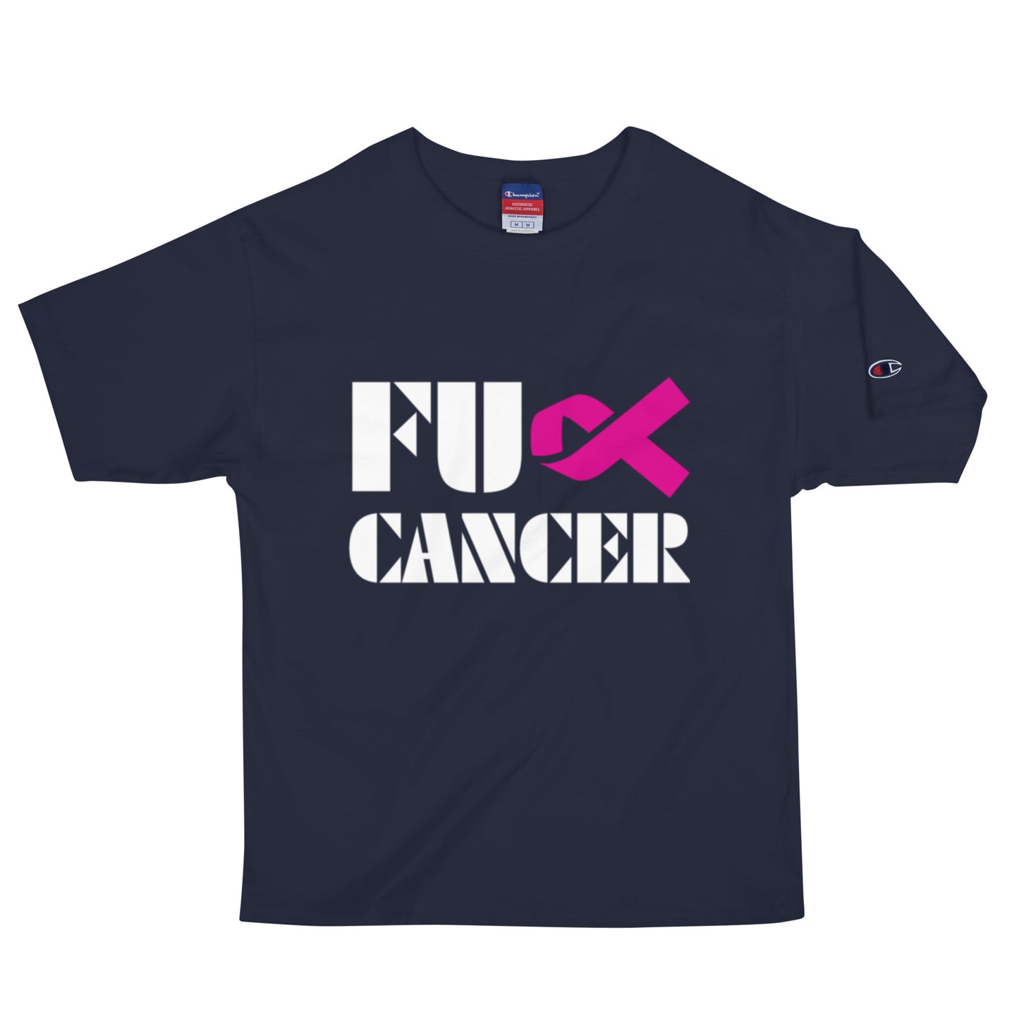 Fuck Cancer, Cancer Survivor Gift, blk Champion T-Shirt