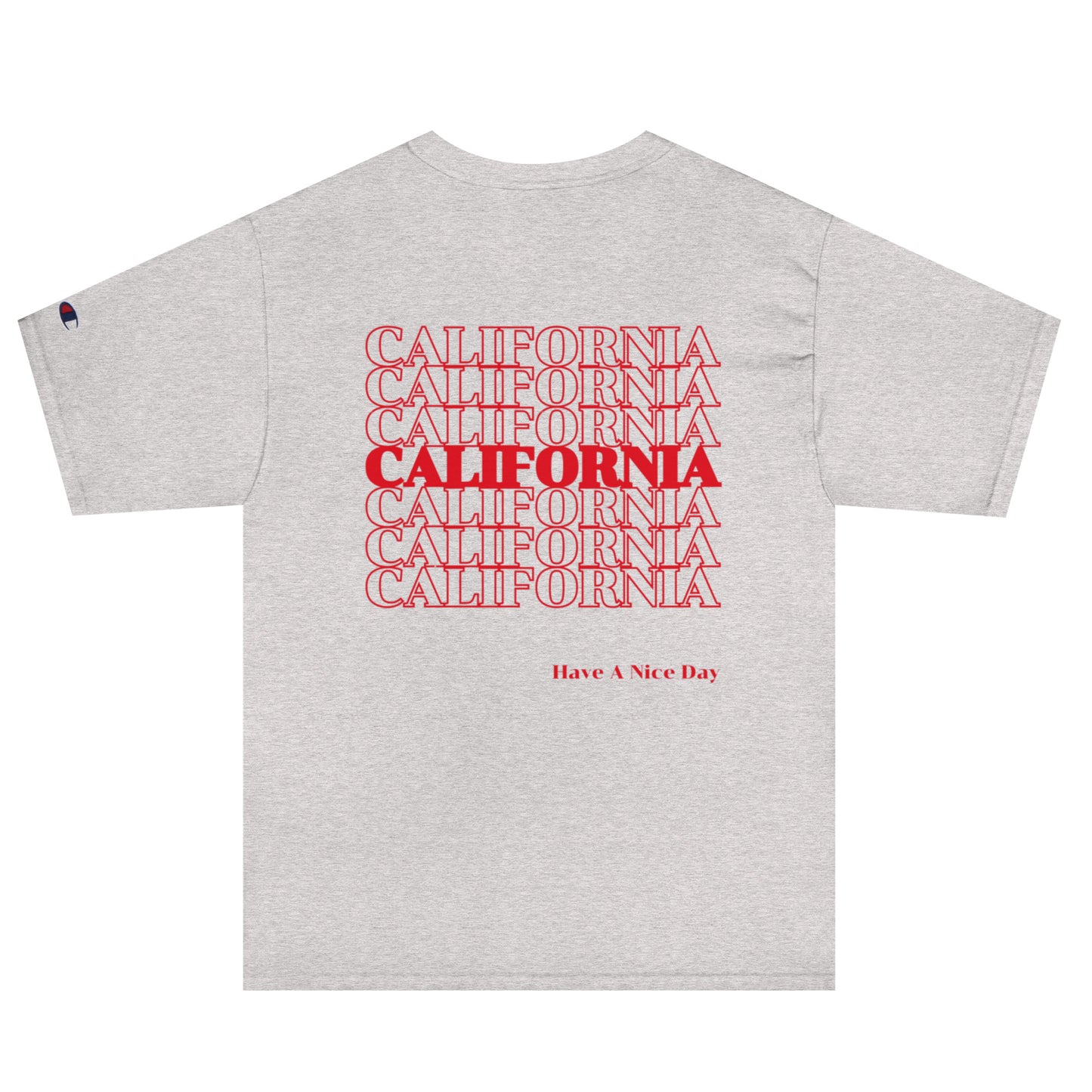 California, Japanese, Katakana, Nihongo, Have a good day Champion T-Shirt