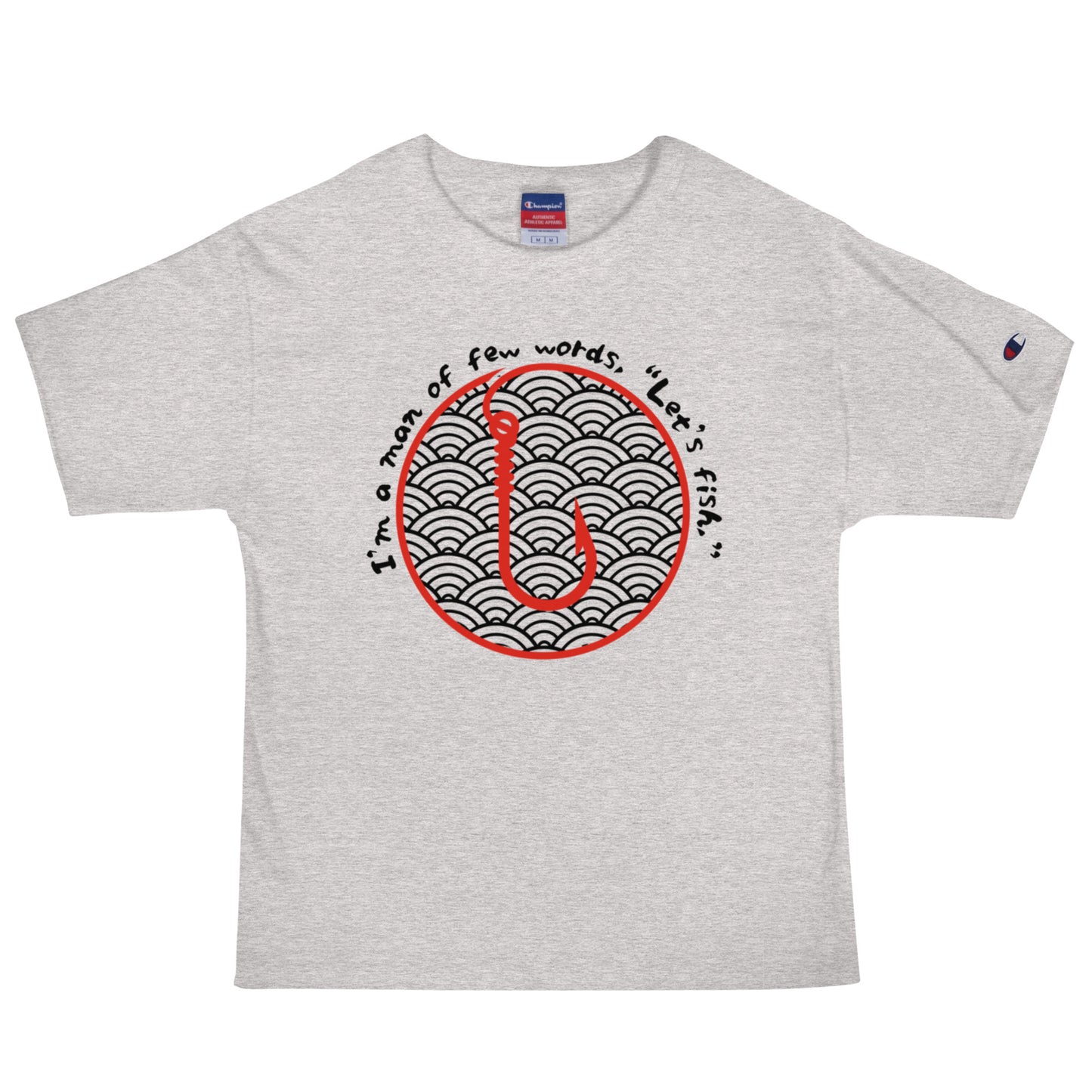I am a man few words, Men's Champion T-Shirt