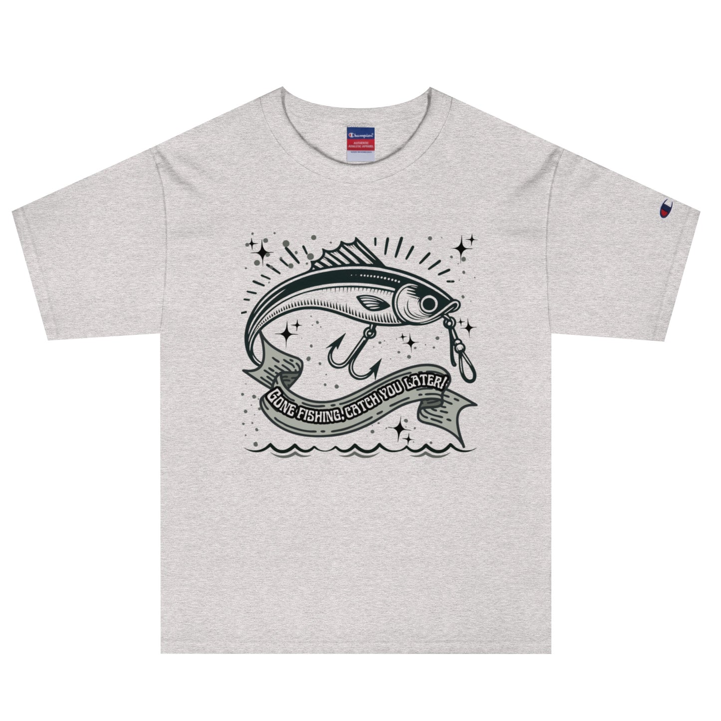 Fishing, Fishing Dad, Cool, Kawaii, Gift For Dad, Most popular, best seller Champion T-Shirt