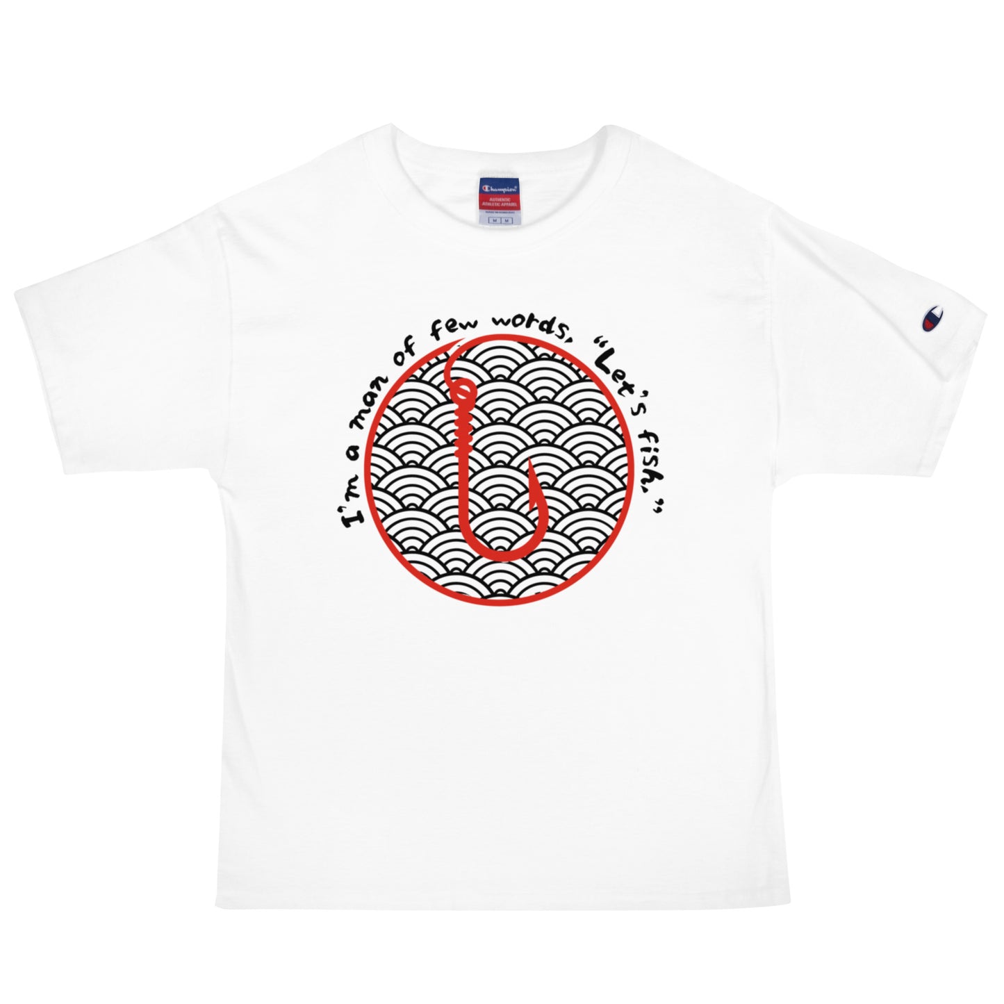 I am a man few words, Men's Champion T-Shirt