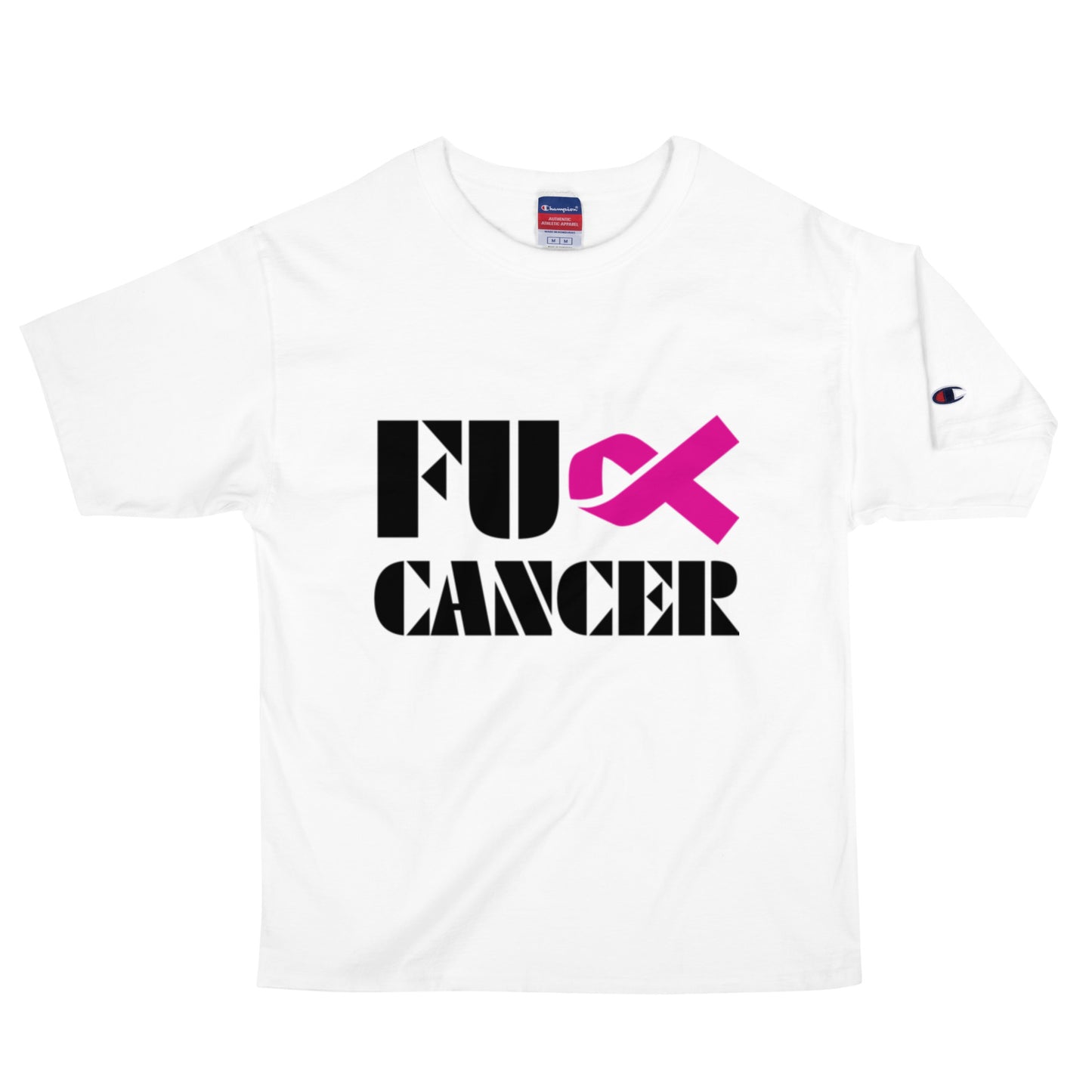 Fuck Cancer, Cancer Survivor Gift, 100% cotton Champion T-Shirt
