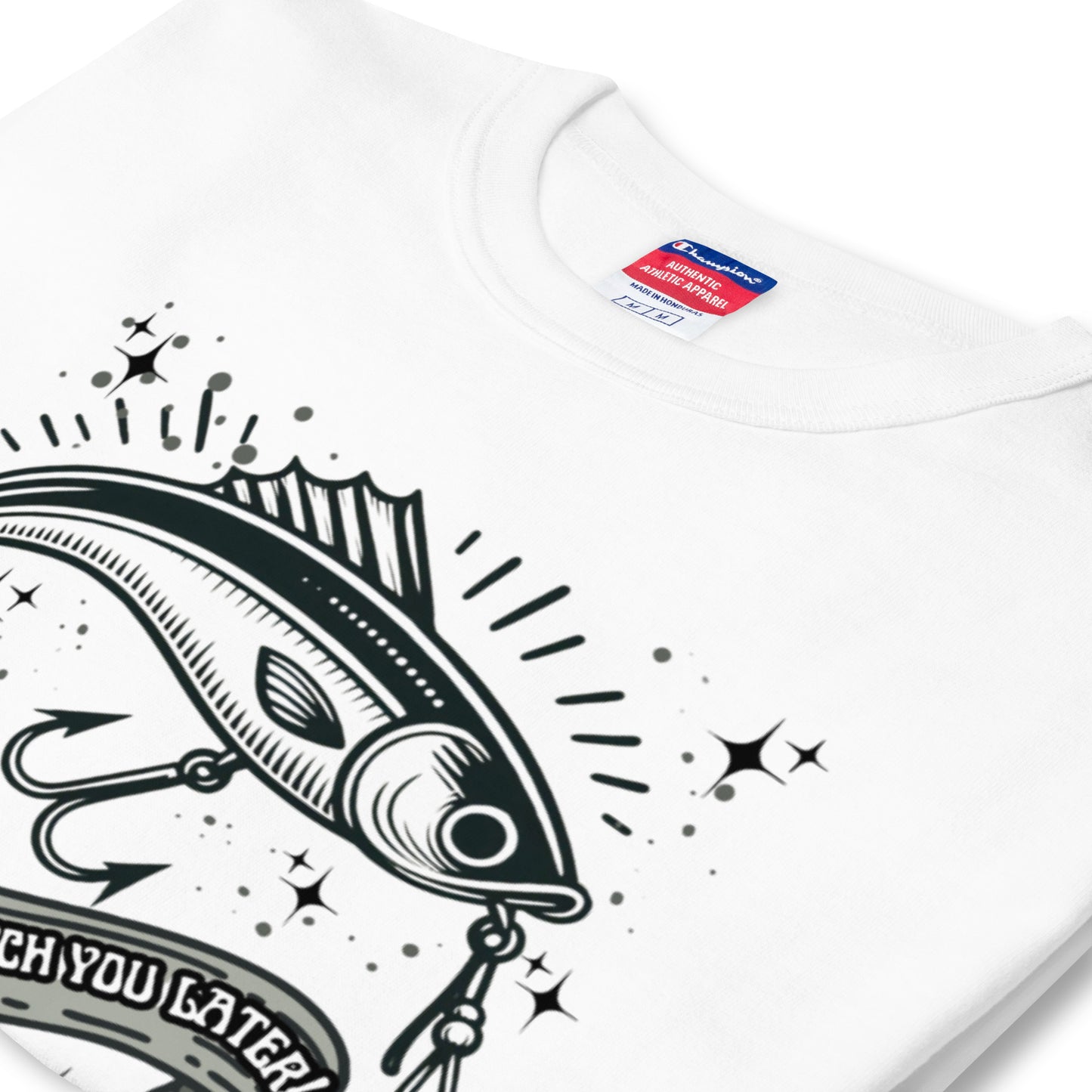 Fishing, Fishing Dad, Cool, Kawaii, Gift For Dad, Most popular, best seller Champion T-Shirt