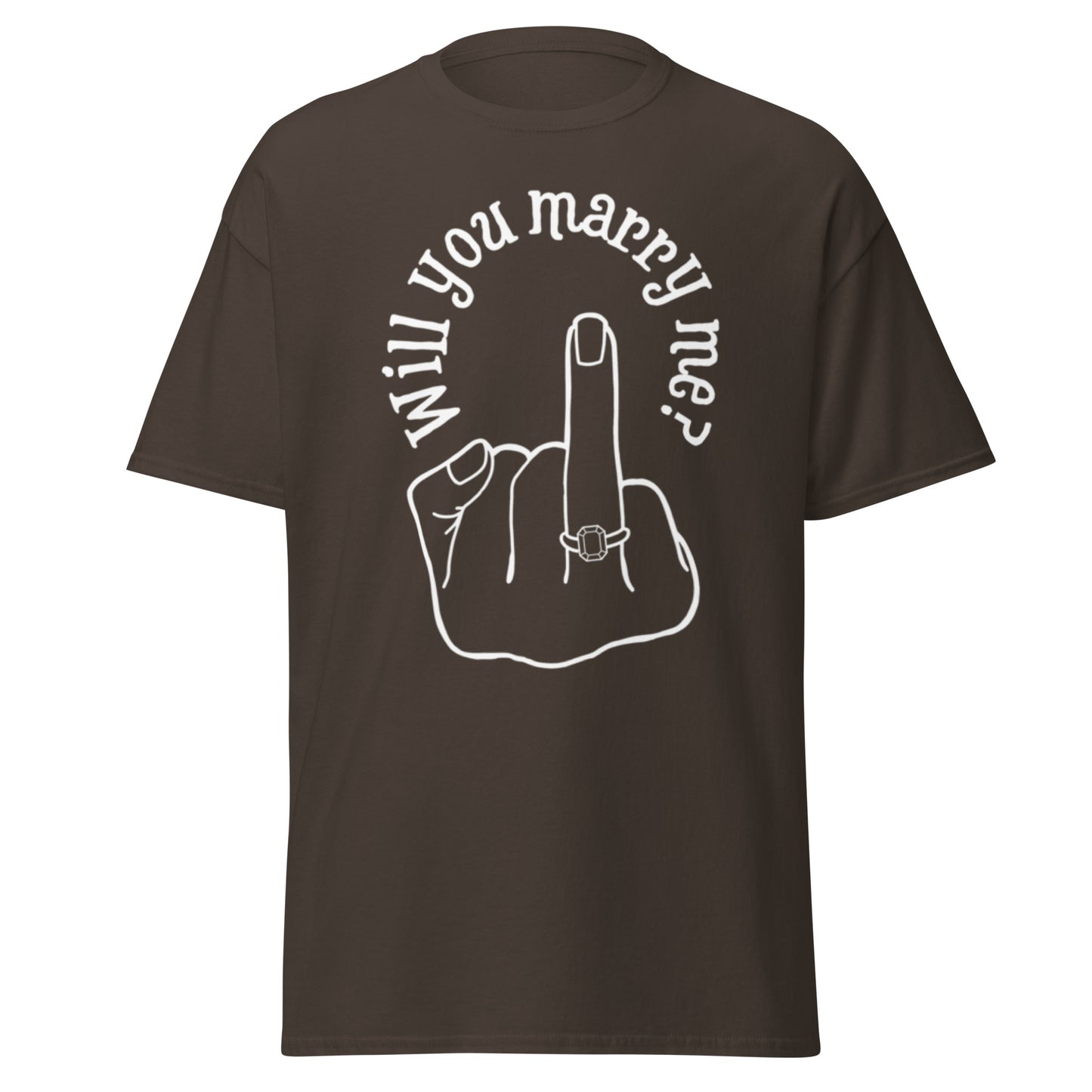 Will you Marry Me?? Marriage Proposal Ideas, For you, Black, classic tee