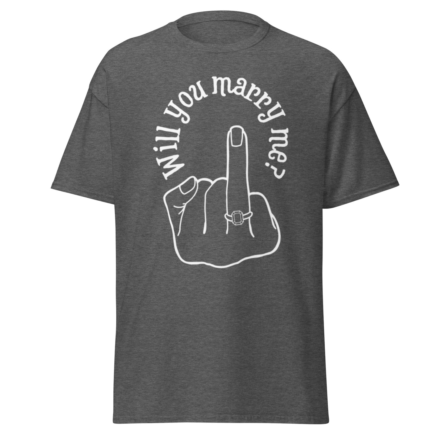 Will you Marry Me?? Marriage Proposal Ideas, For you, Black, classic tee