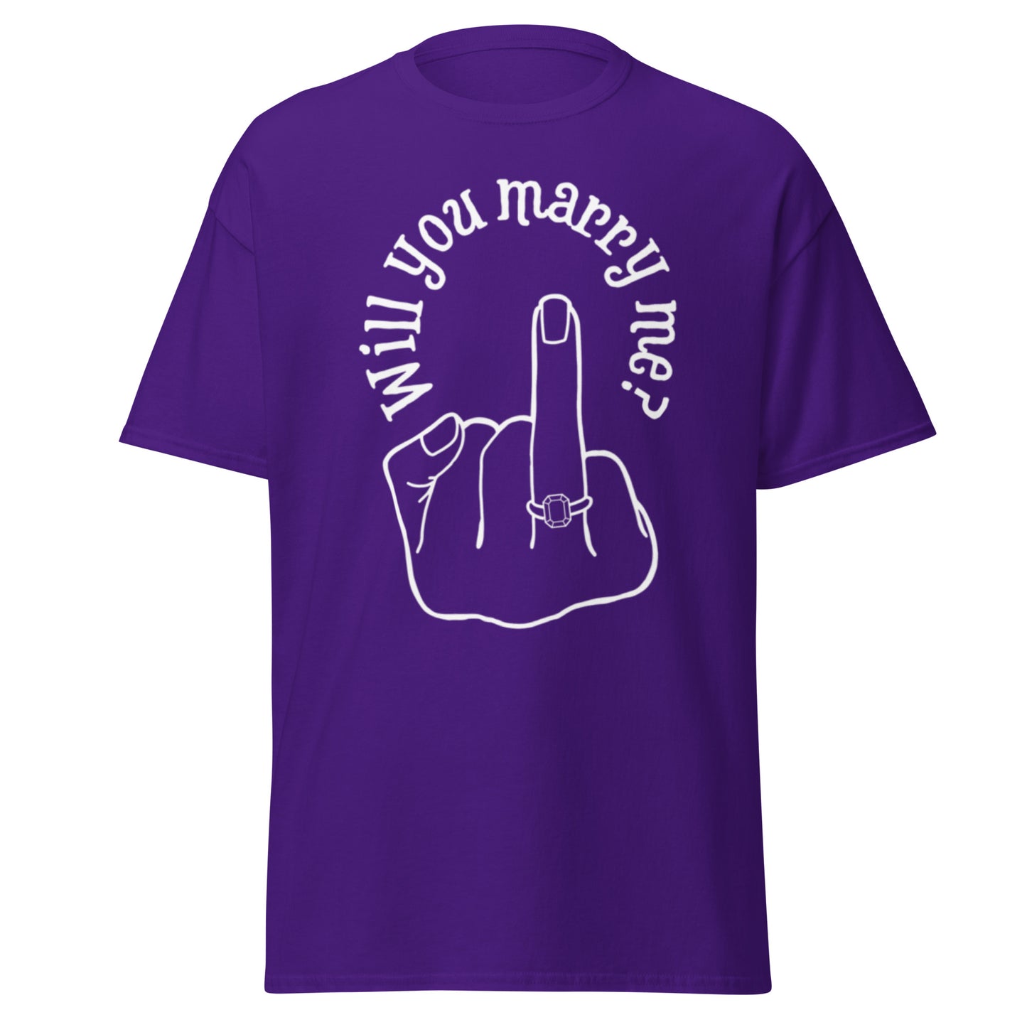 Will you Marry Me?? Marriage Proposal Ideas, For you, Black, classic tee
