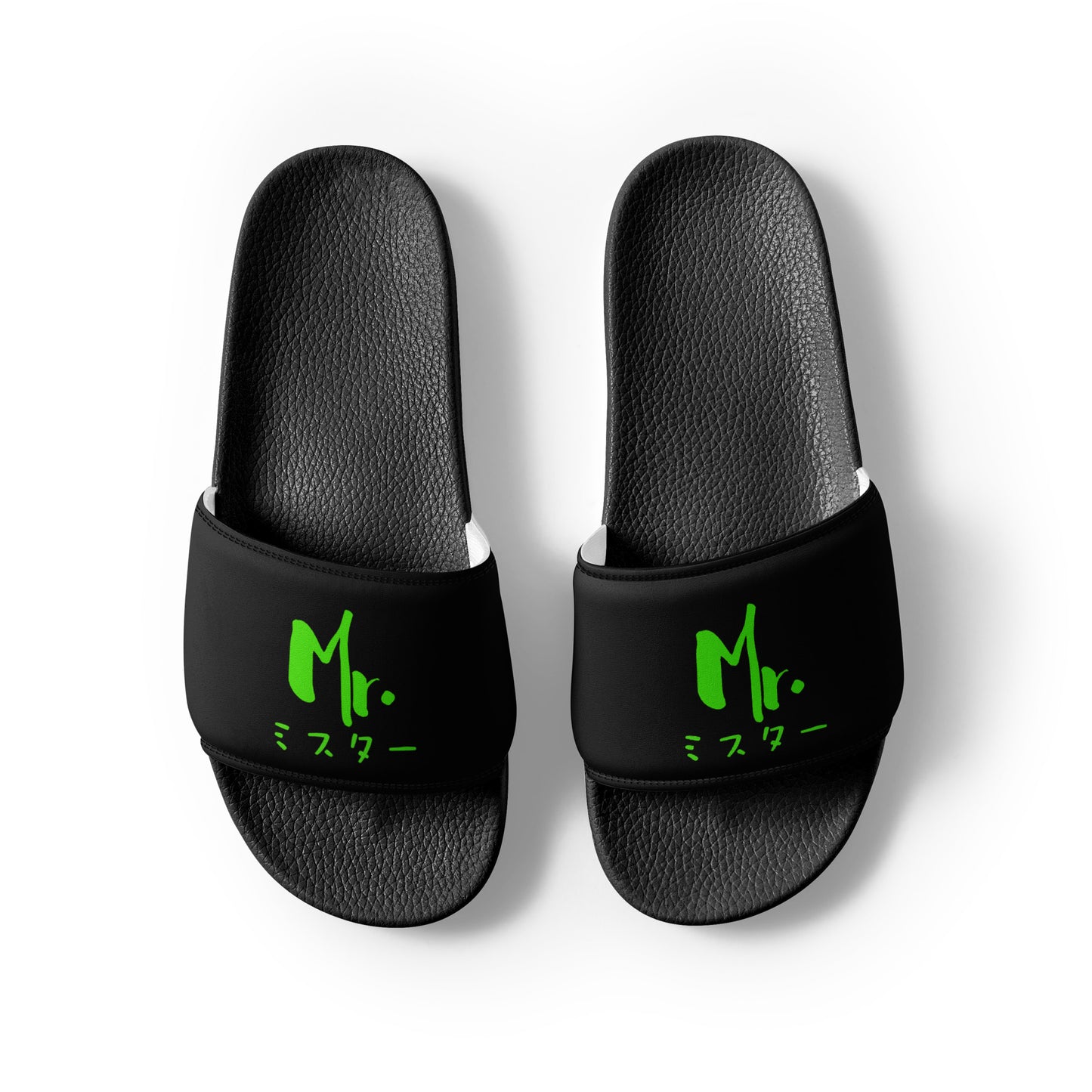 Mr and Mrs Wedding Gift Japanese, Katakana, Men’s slides