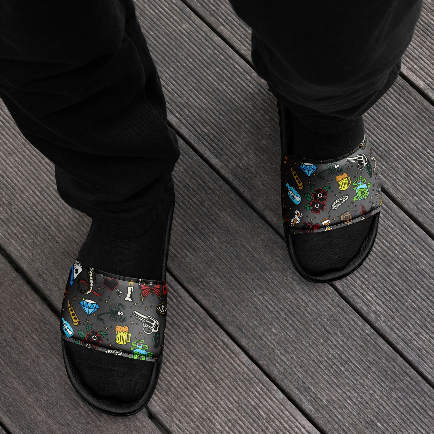 Tattoo Flash print Men’s slides