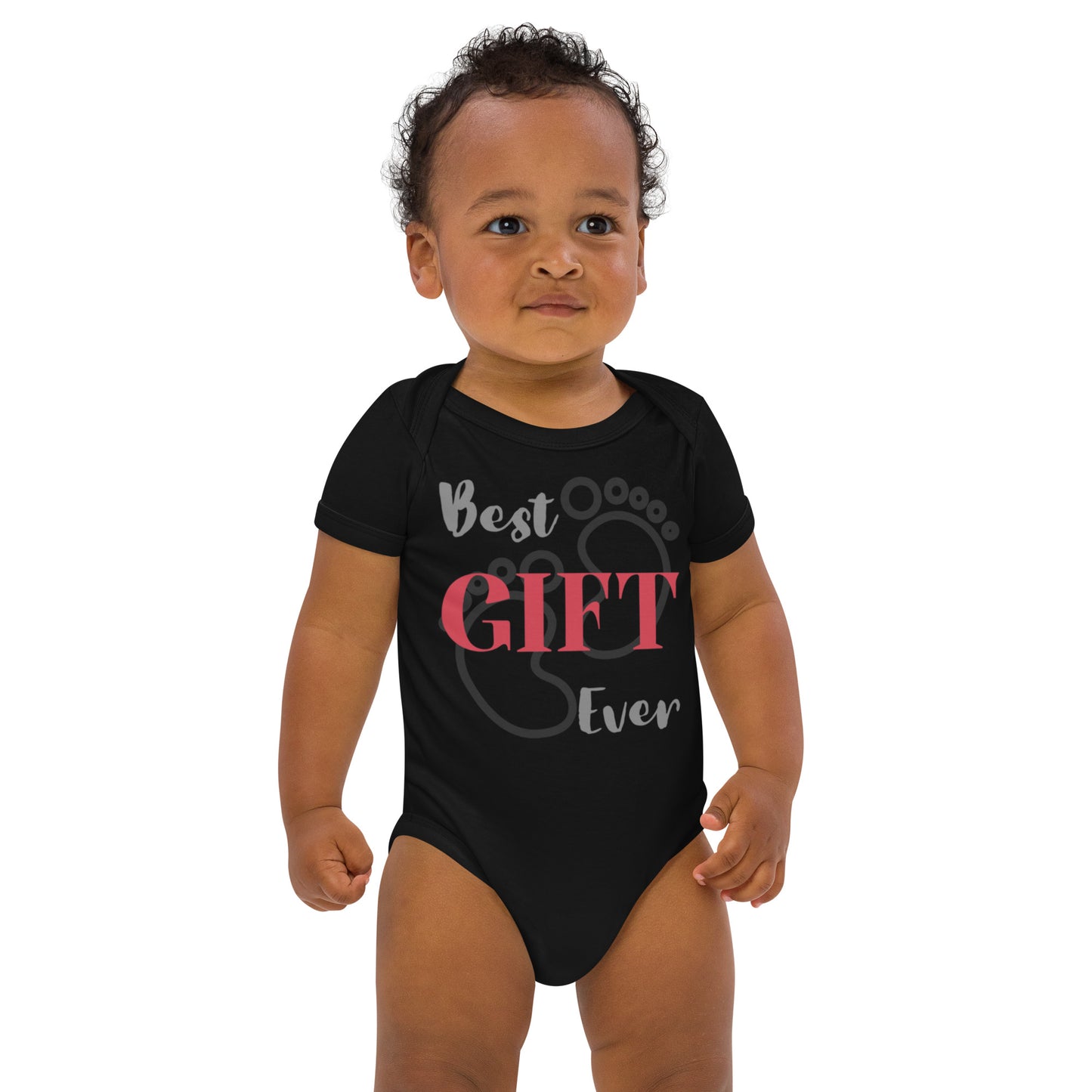 Best Gift Ever Baby Foot Organic cotton baby bodysuit