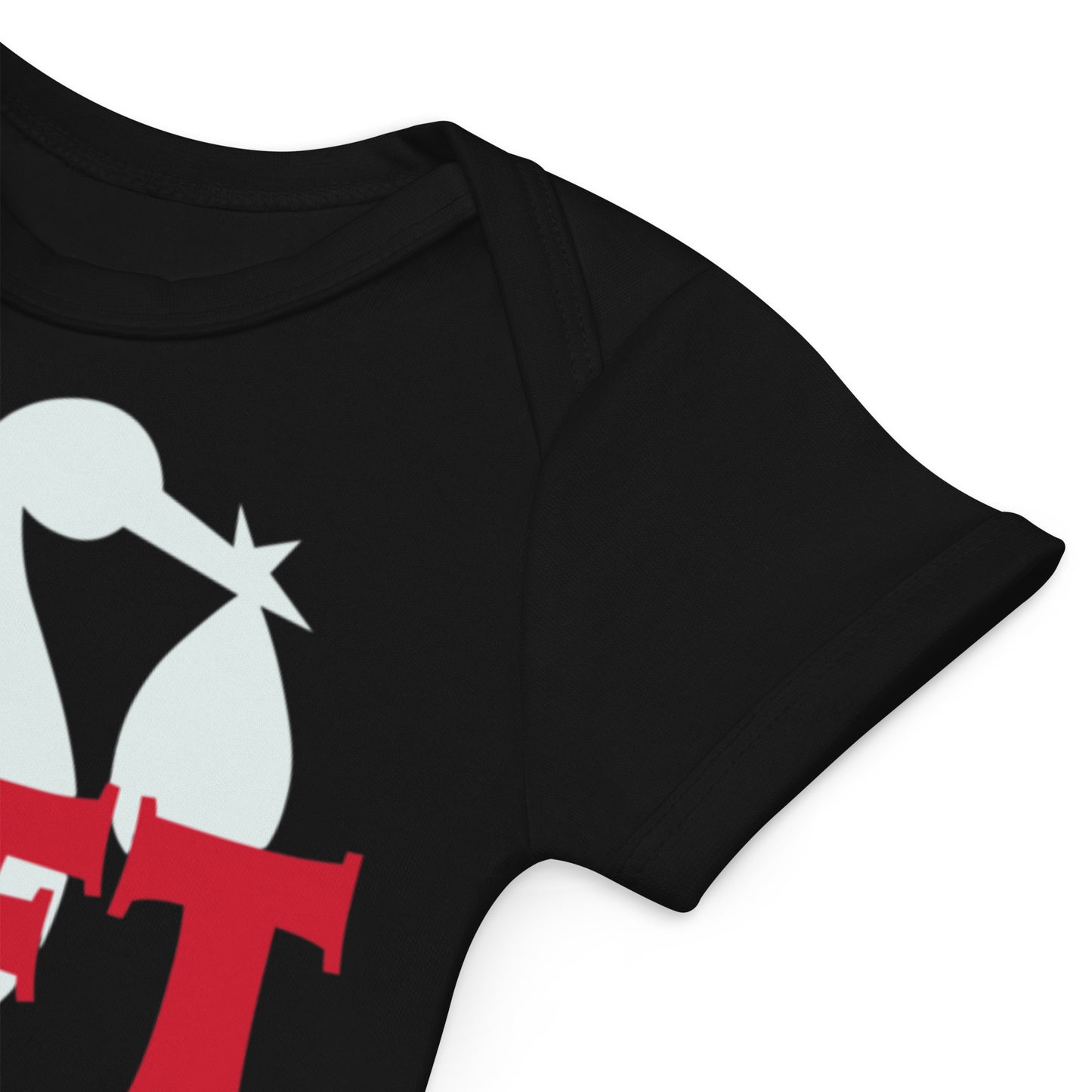 Best Gift Ever Stork with Baby Organic cotton baby bodysuit