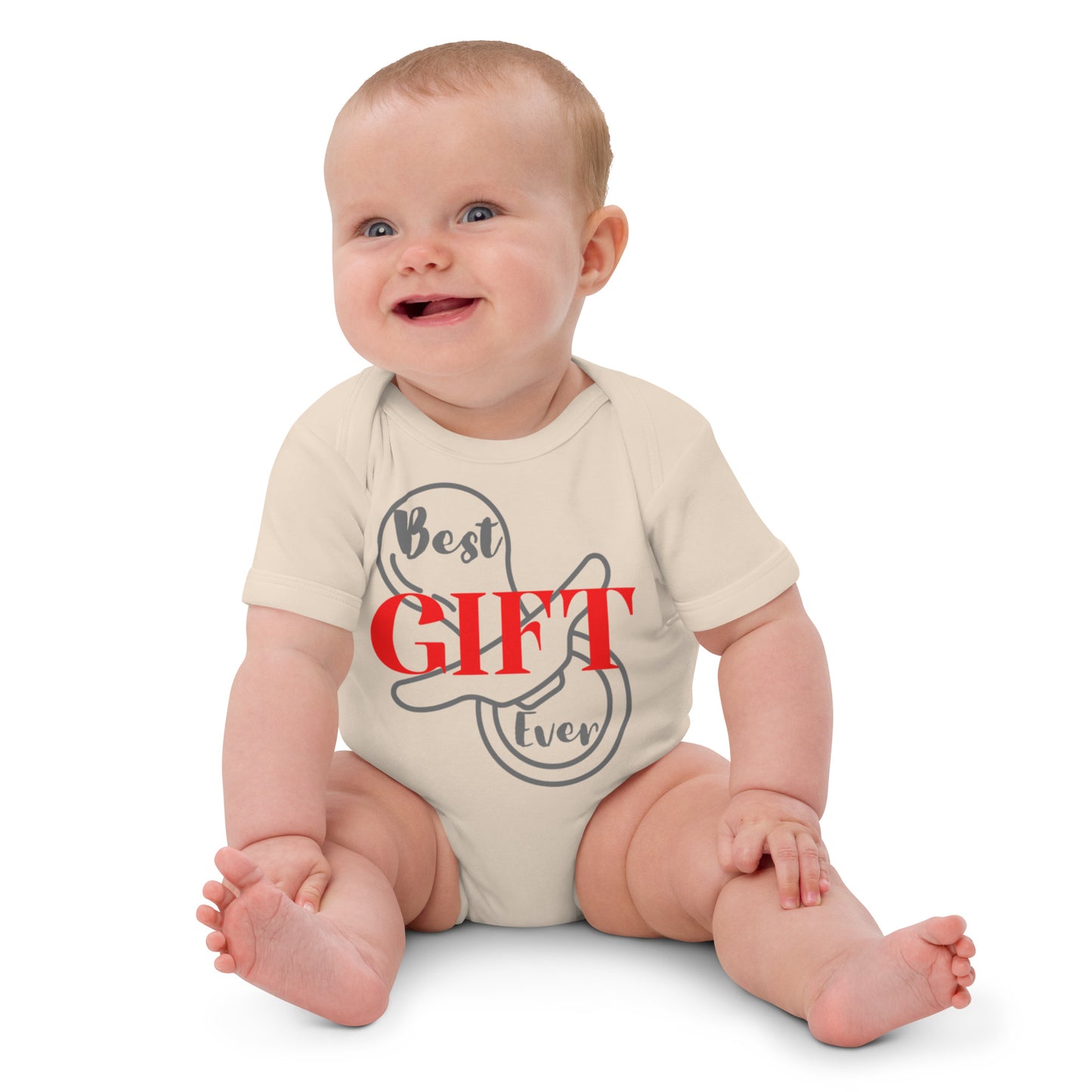 Best Gift Ever Organic 100% Cotton baby bodysuit