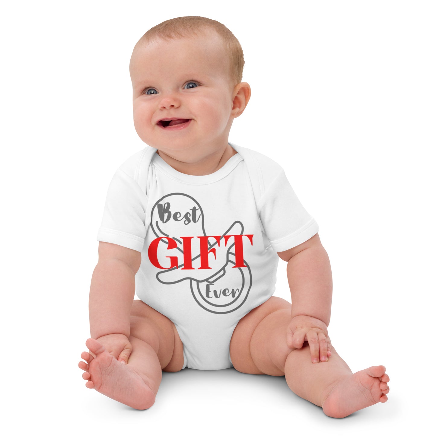 Best Gift Ever Organic 100% Cotton baby bodysuit