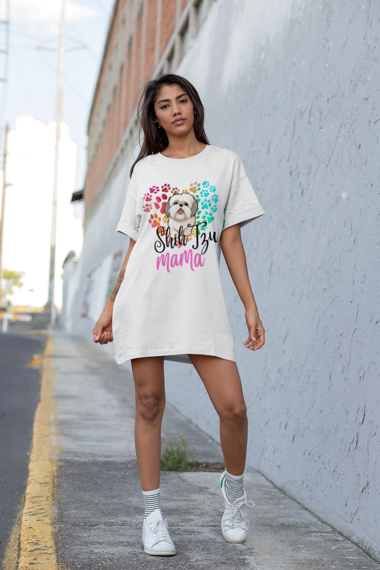 Shih Tzu Mama T-shirt Women's dress