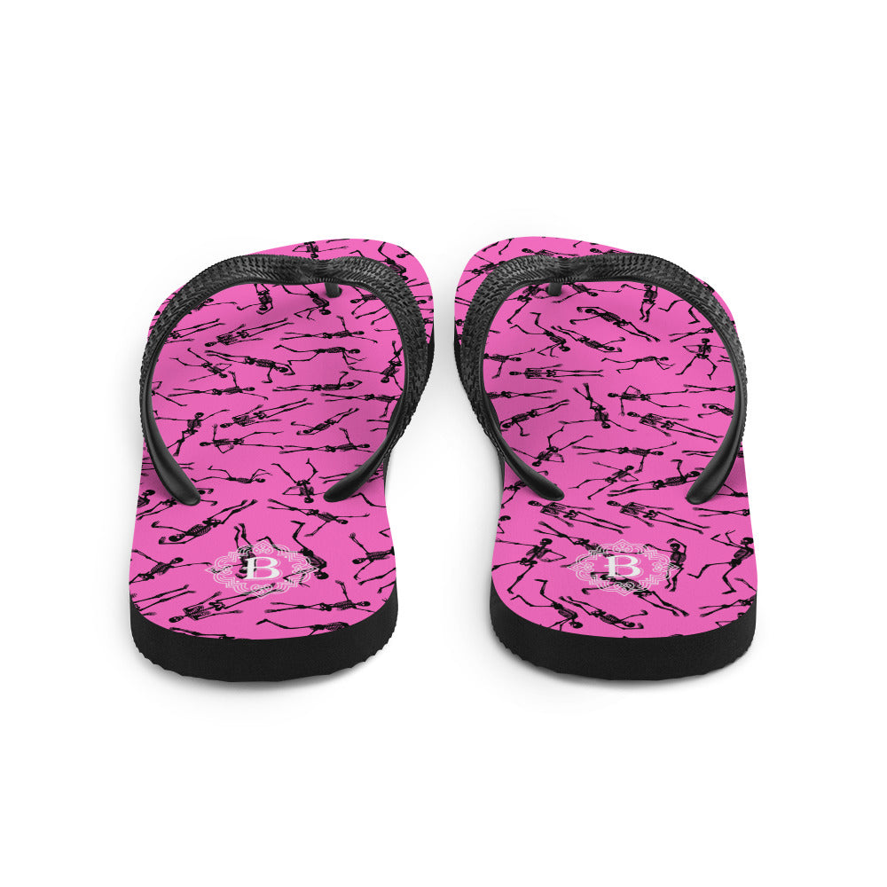Skeleton pinkFlip-Flops