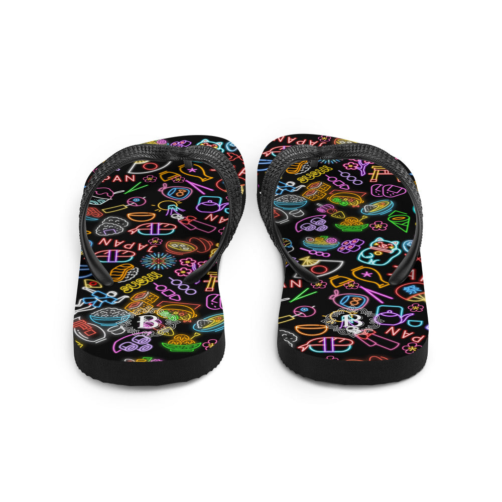 Japanese Neon Sign.Flip-Flops