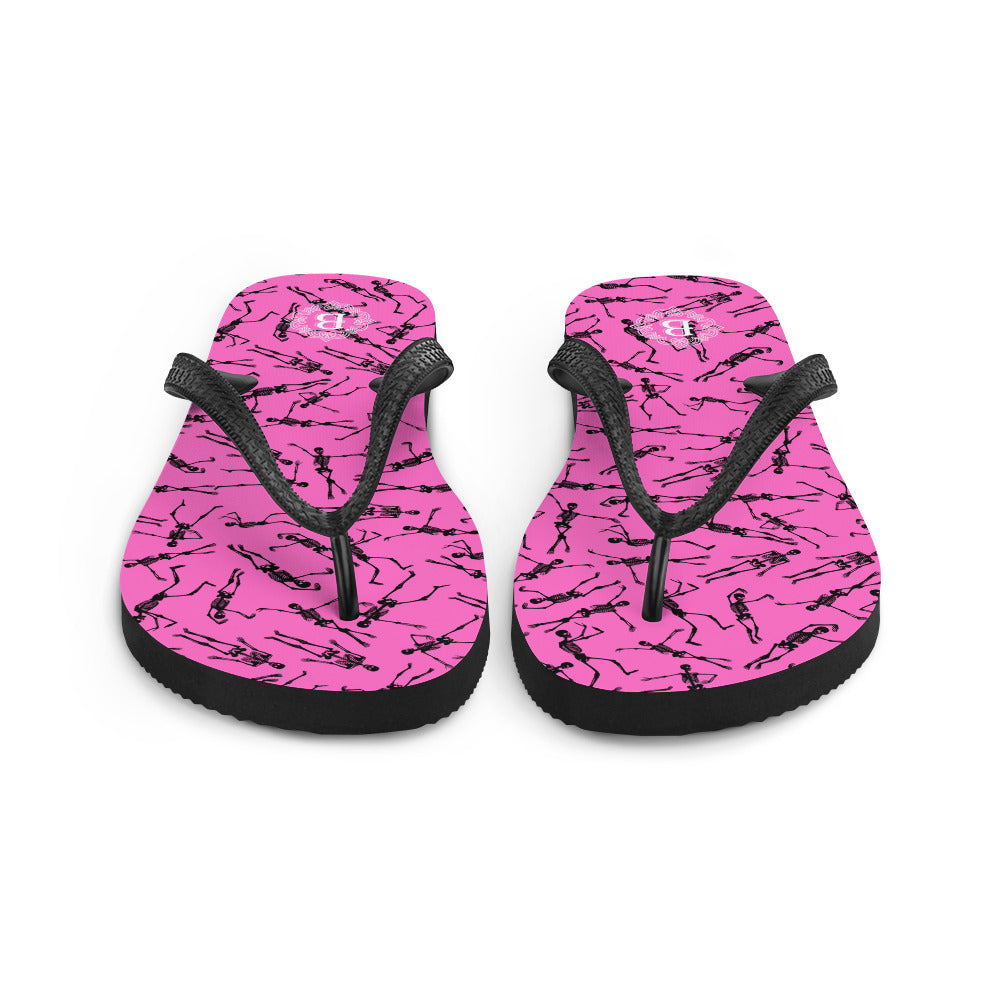 Skeleton pinkFlip-Flops