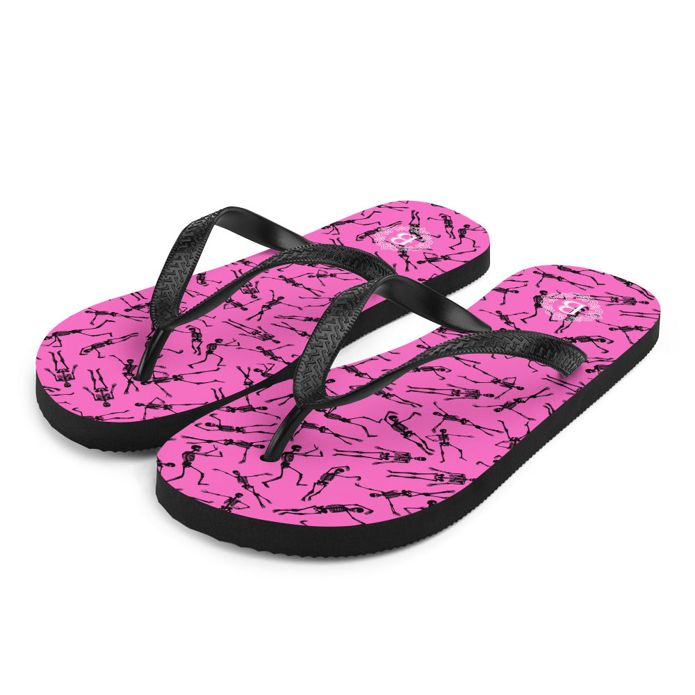Skeleton pinkFlip-Flops