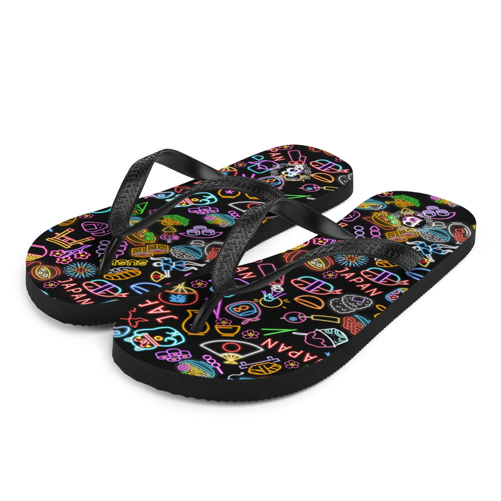 Japanese Neon Sign.Flip-Flops