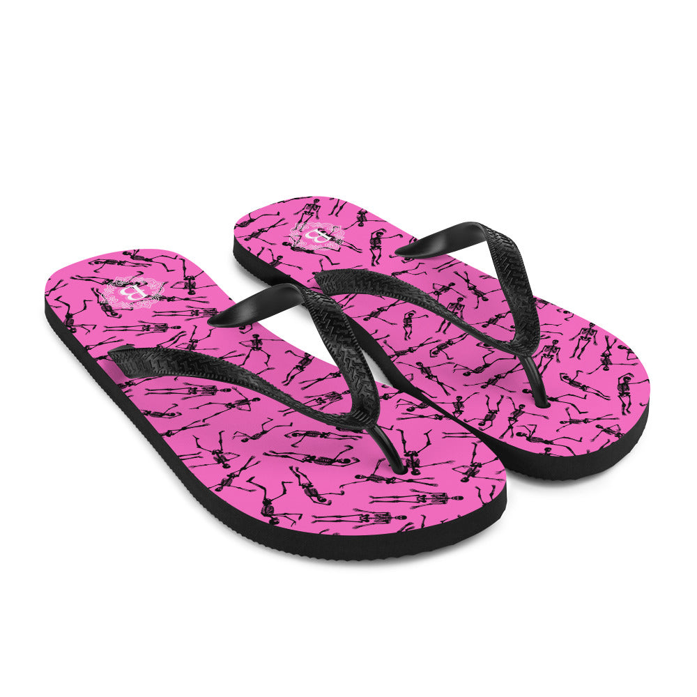 Skeleton pinkFlip-Flops