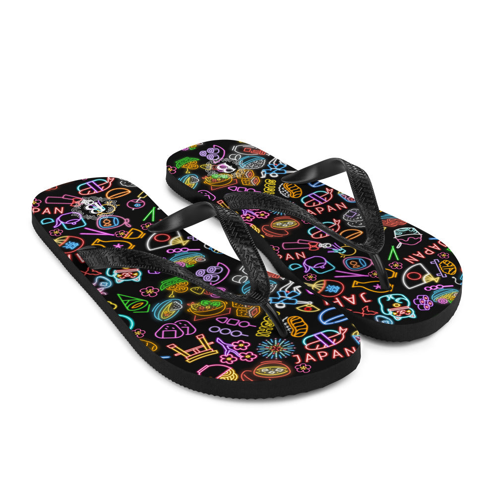 Japanese Neon Sign.Flip-Flops