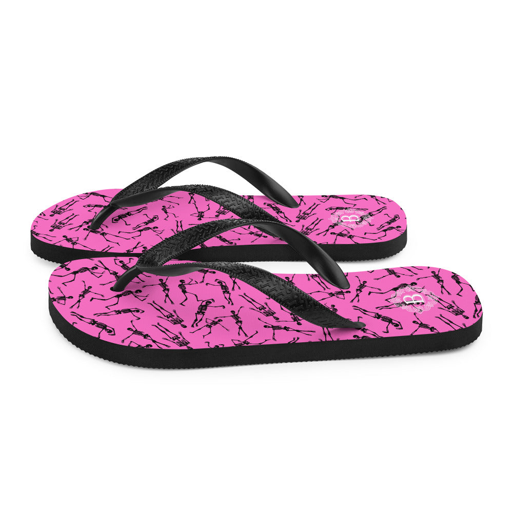 Skeleton pinkFlip-Flops