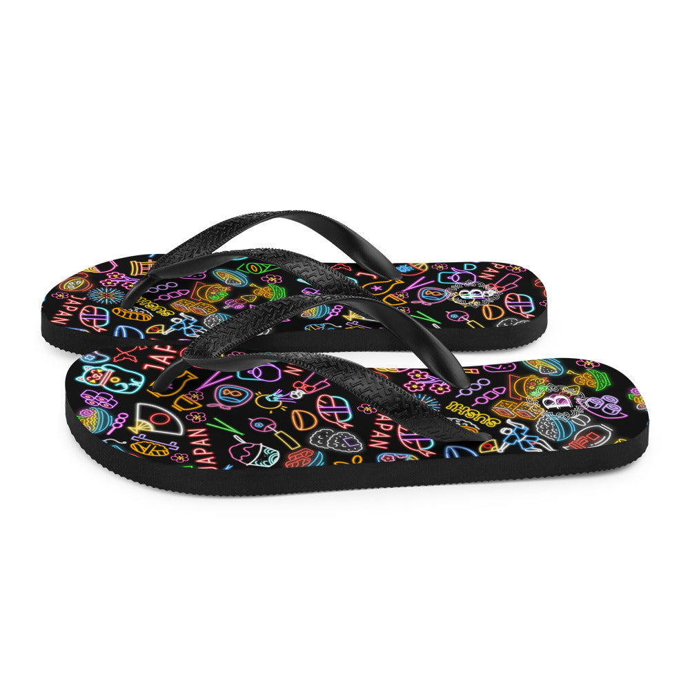 Japanese Neon Sign.Flip-Flops