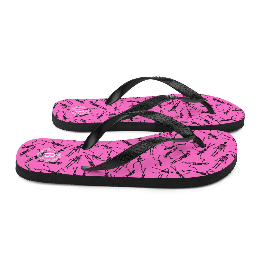 Skeleton pinkFlip-Flops