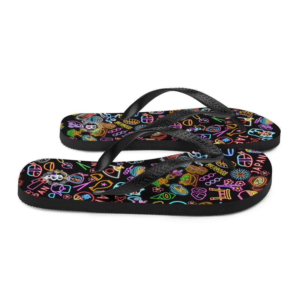 Japanese Neon Sign.Flip-Flops