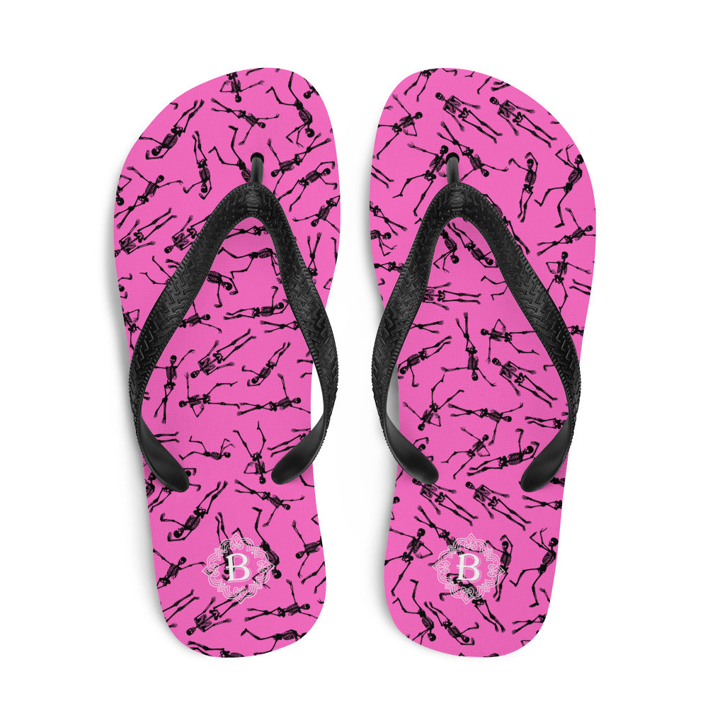 Skeleton pinkFlip-Flops