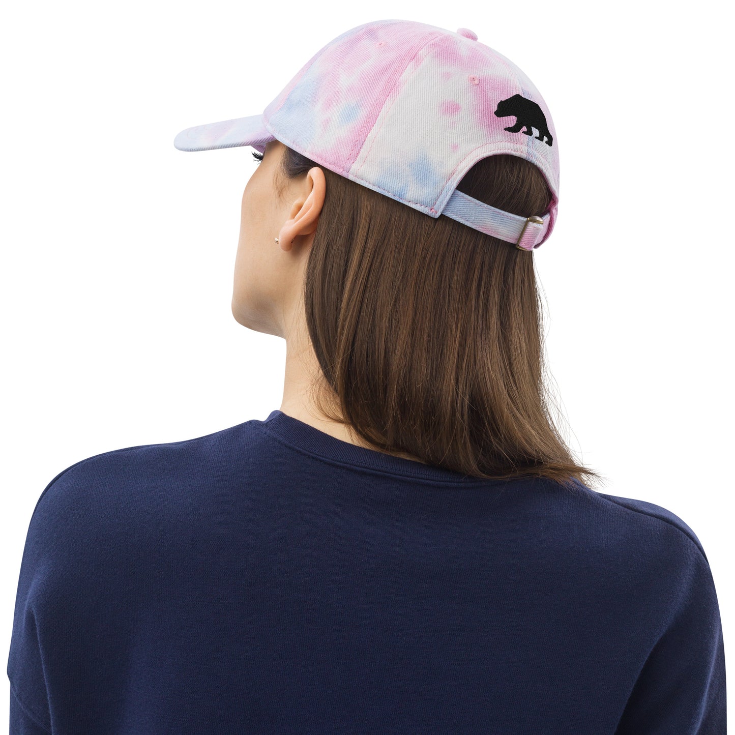 California Grizzly Bear Japanese Katakana Tie dye hat
