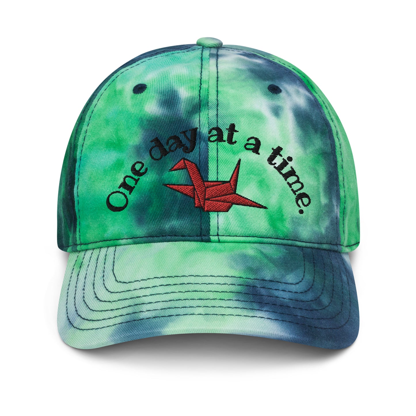 ORIGAMI, orizuru, cranes, Tie dye hat