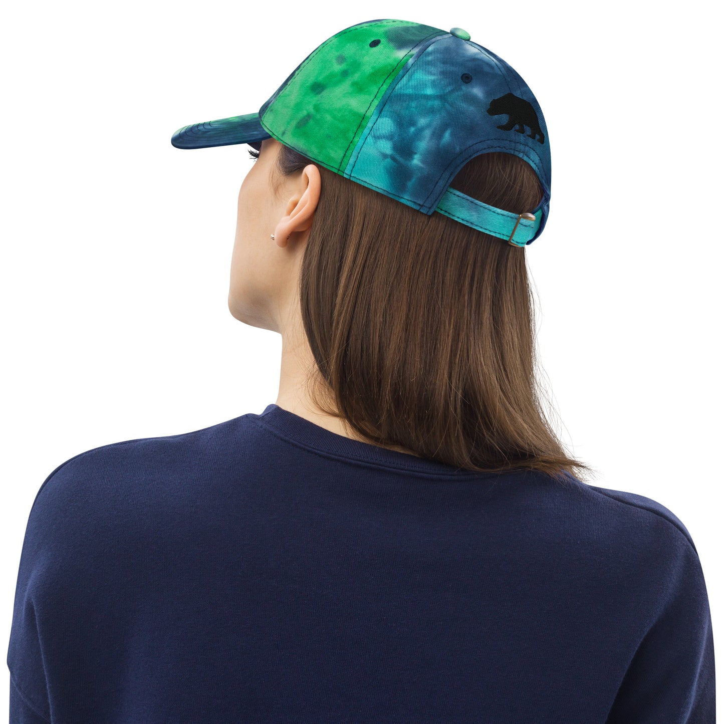 California Grizzly Bear Japanese Katakana Tie dye hat