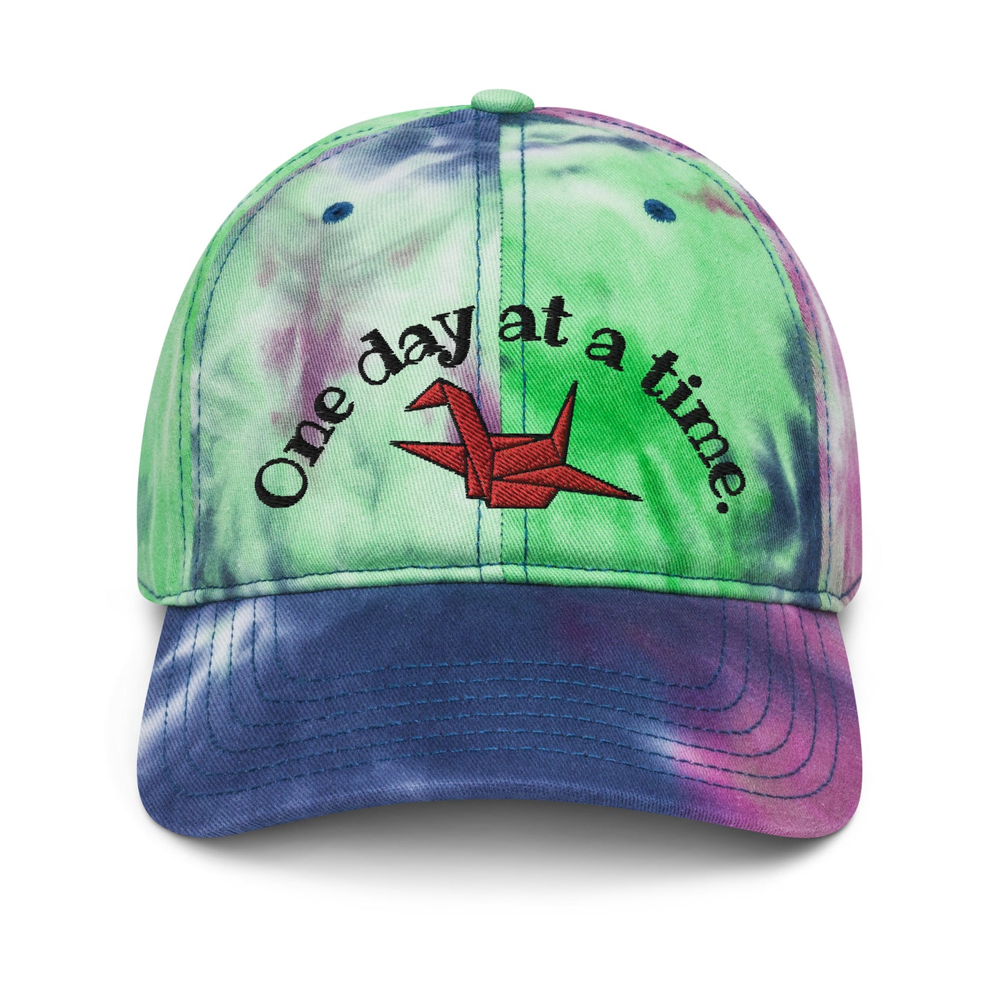 ORIGAMI, orizuru, cranes, Tie dye hat