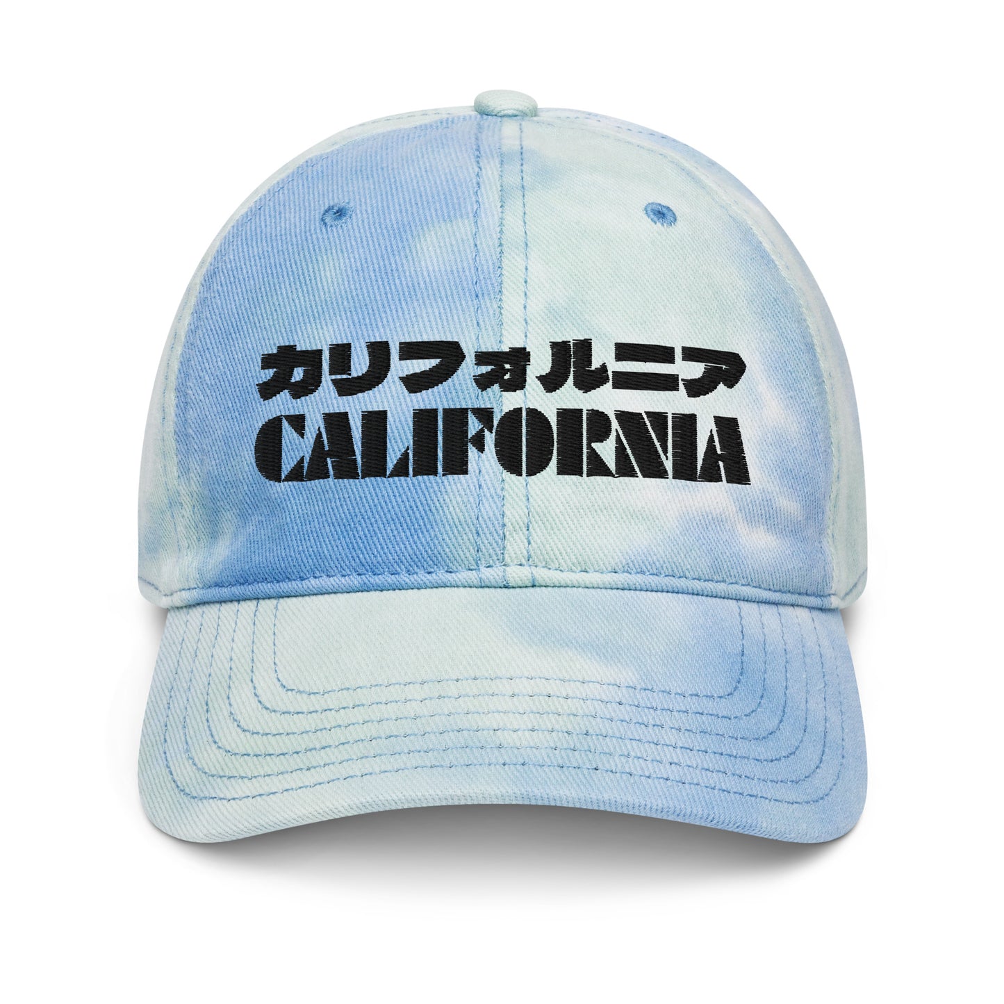 California Grizzly Bear Japanese Katakana Tie dye hat