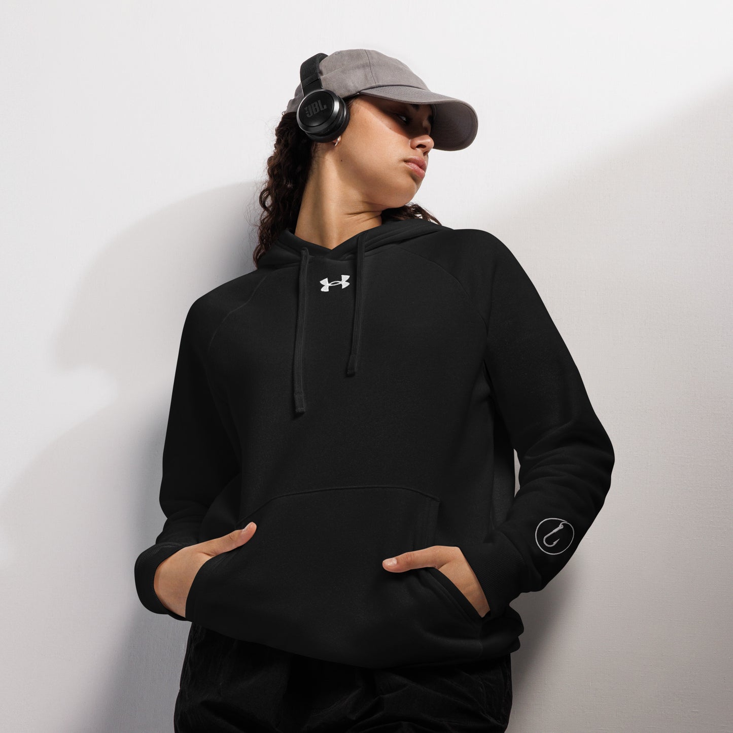Under Armour® hoodie, Fishing Straw hat Skeleton, Fishing Tattoo, Fishing Addict, Fishing Gift, Fishing Hoodie, Fishy hoodie, Best Seller,