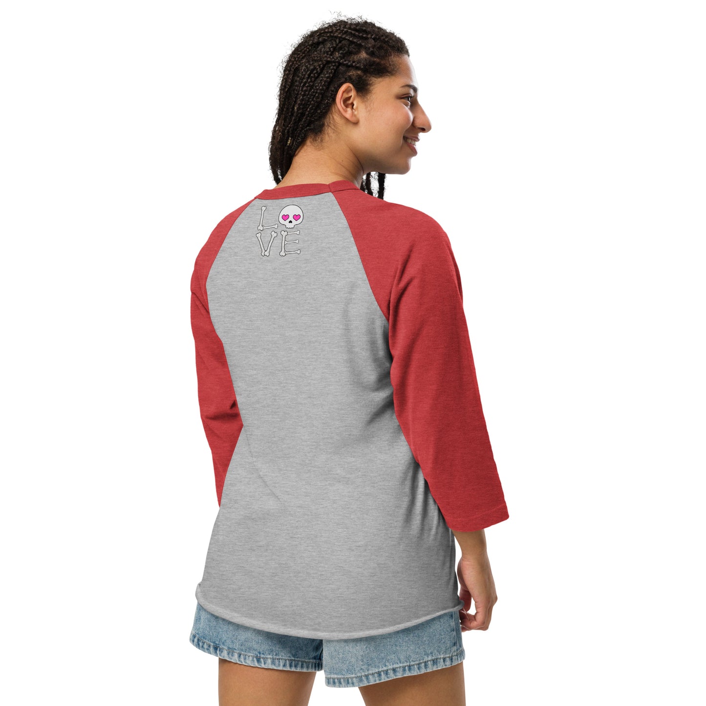 Love is like Heaven, kawaii, ai, 3/4 sleeve raglan shirt