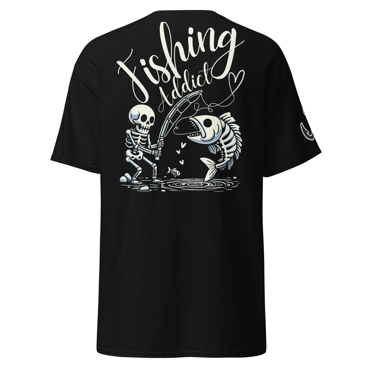 Fishing Skeleton, Fishing Tattoo, Fishing Addict, Fishing Gifts, Fishing Hoodie, Fishy hoodie, Husband Hoodie, Dad Gift, Unisex classic tee