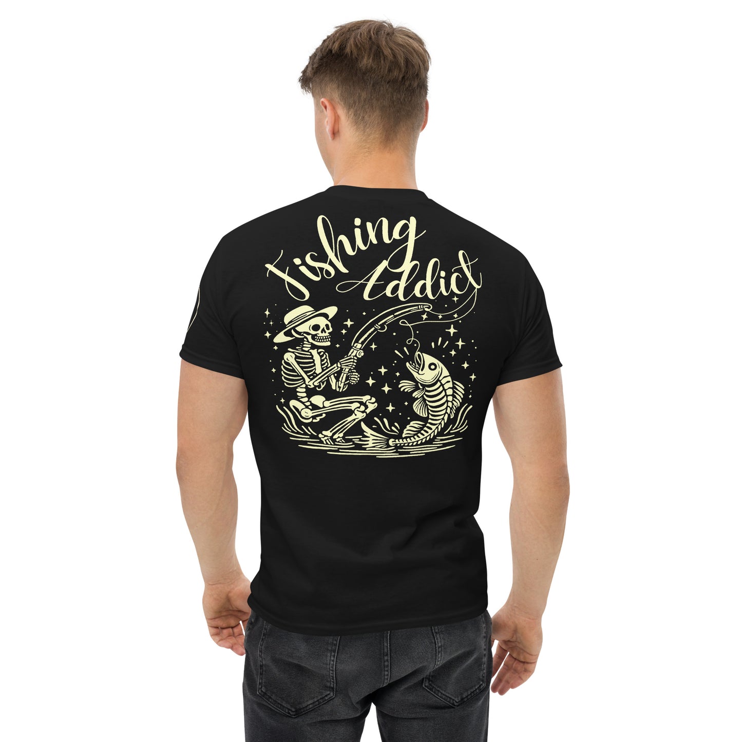 Fishing Straw hat Skeleton, Fishing Tattoo, Fishing Addict, Fishing Gift, Fishing Hoodie, Fishy hoodie, Husband Hoodie, Unisex classic tee