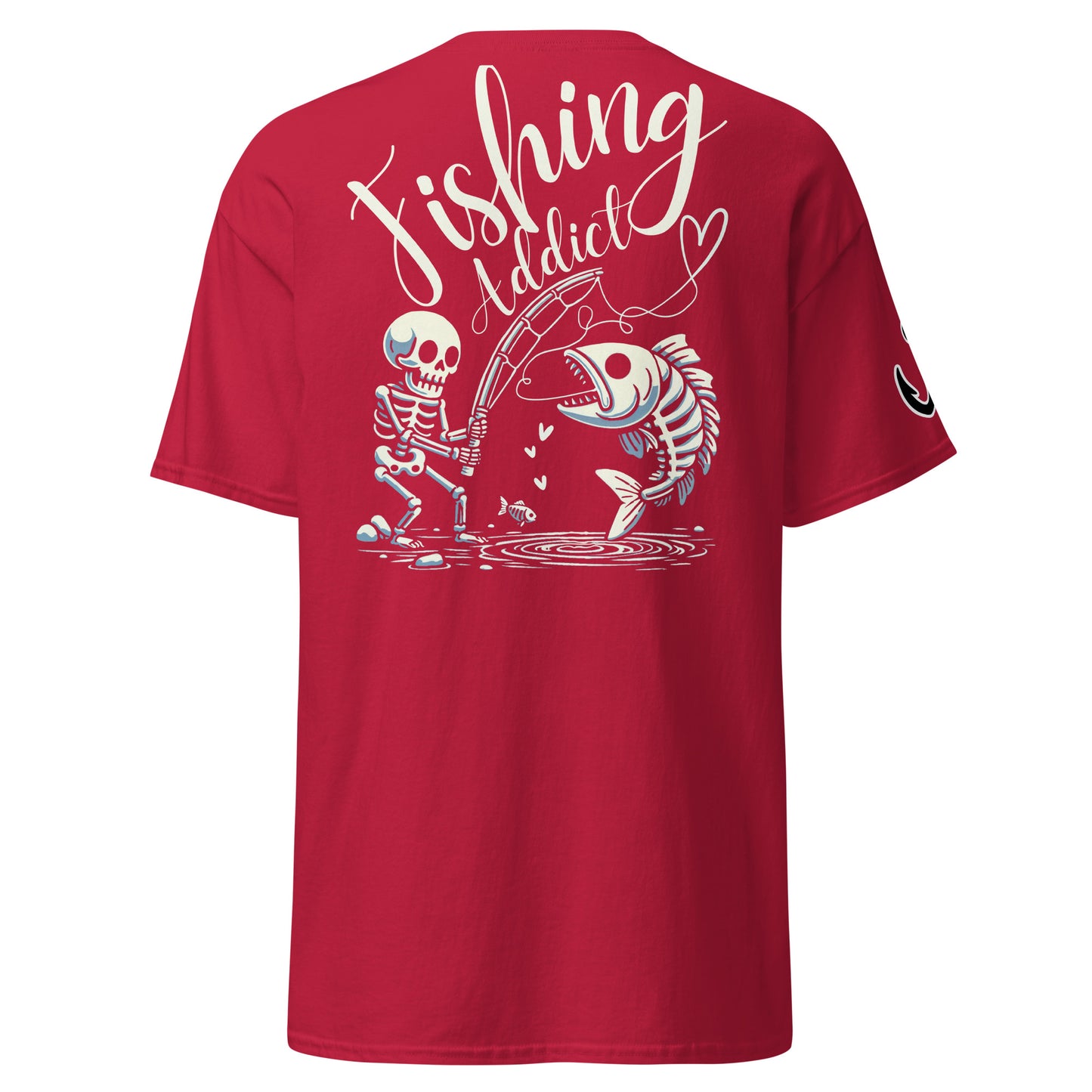 Fishing Skeleton, Fishing Tattoo, Fishing Addict, Fishing Gifts, Fishing Hoodie, Fishy hoodie, Husband Hoodie, Dad Gift, Unisex classic tee