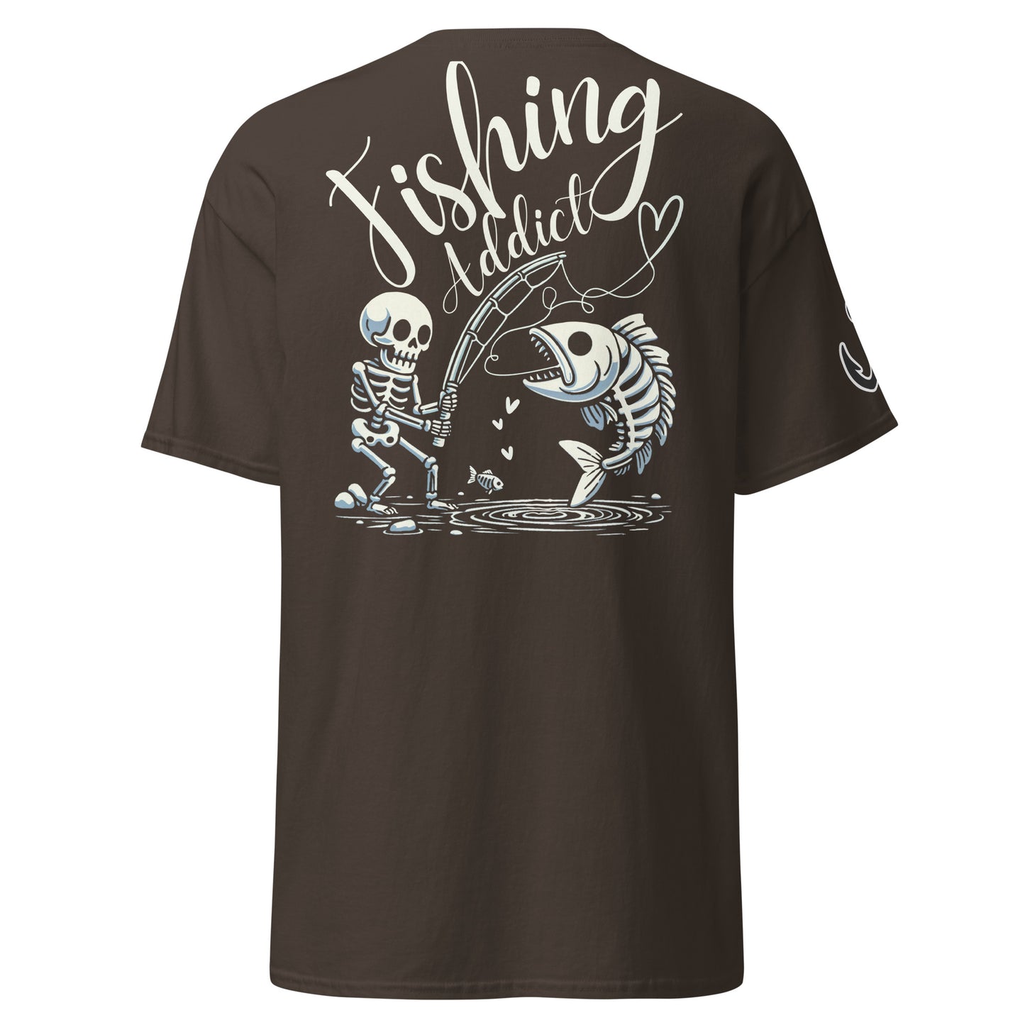 Fishing Skeleton, Fishing Tattoo, Fishing Addict, Fishing Gifts, Fishing Hoodie, Fishy hoodie, Husband Hoodie, Dad Gift, Unisex classic tee
