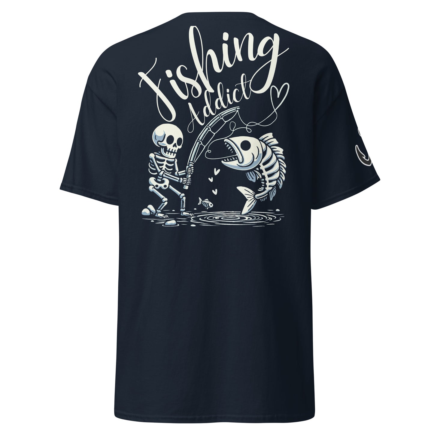 Fishing Skeleton, Fishing Tattoo, Fishing Addict, Fishing Gifts, Fishing Hoodie, Fishy hoodie, Husband Hoodie, Dad Gift, Unisex classic tee