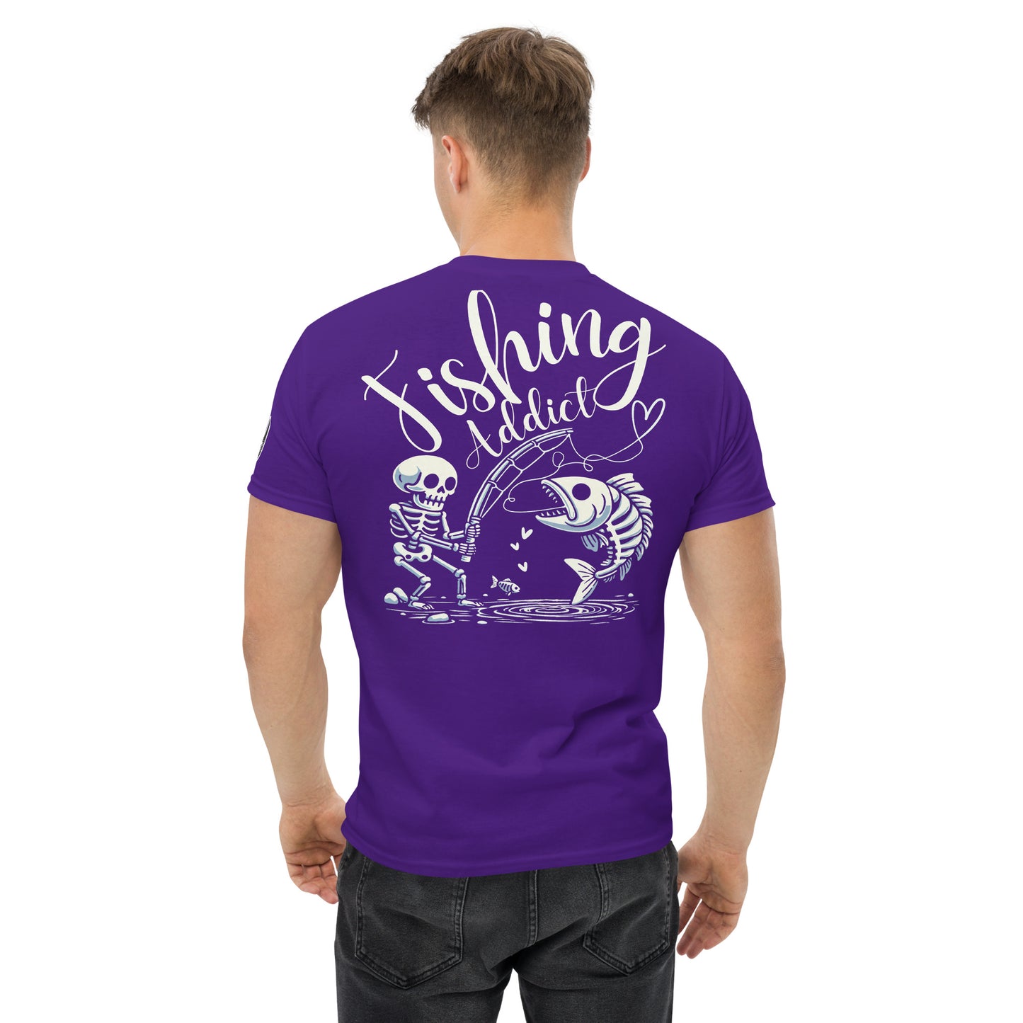 Fishing Skeleton, Fishing Tattoo, Fishing Addict, Fishing Gifts, Fishing Hoodie, Fishy hoodie, Husband Hoodie, Dad Gift, Unisex classic tee