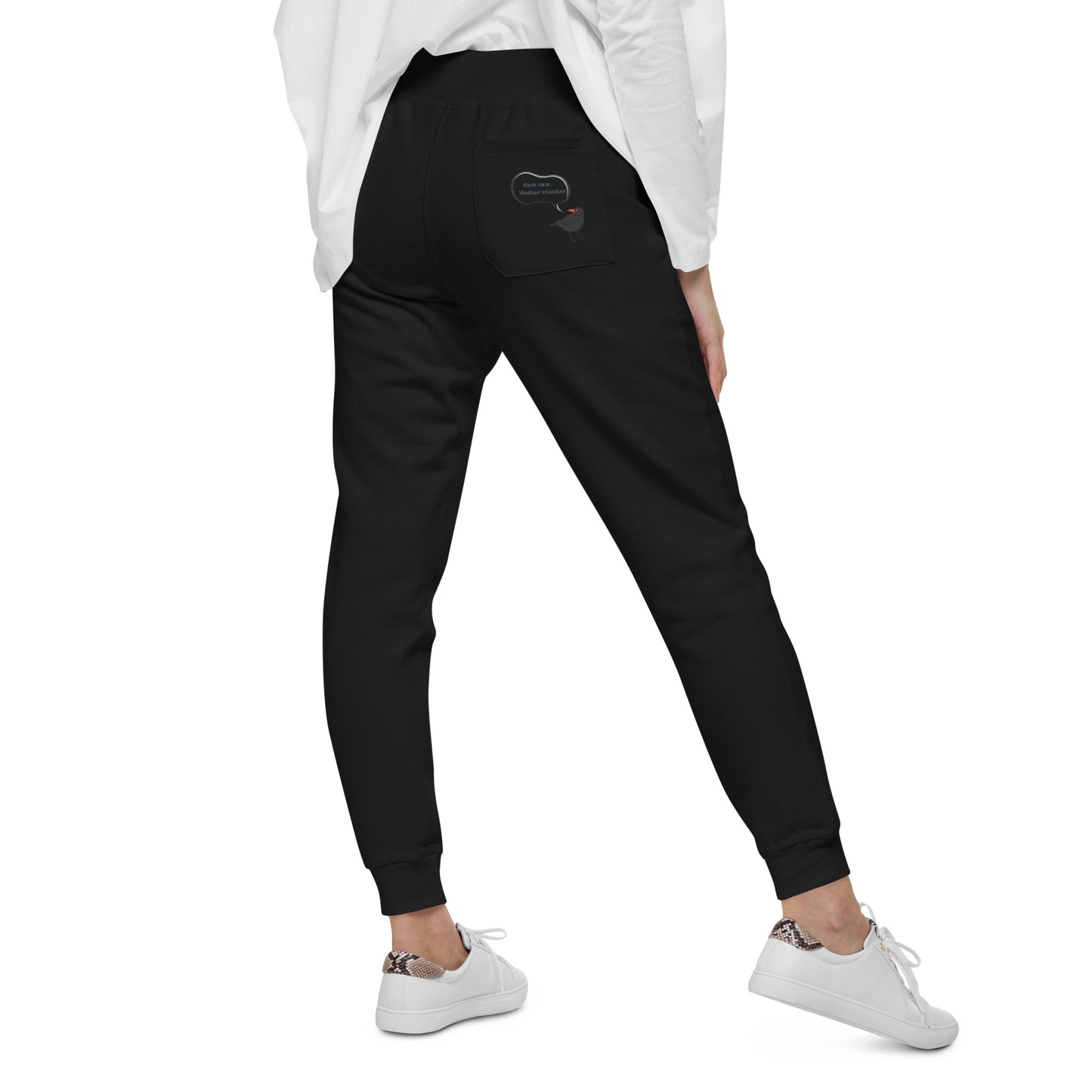 Crow Unisex fleece sweatpants
