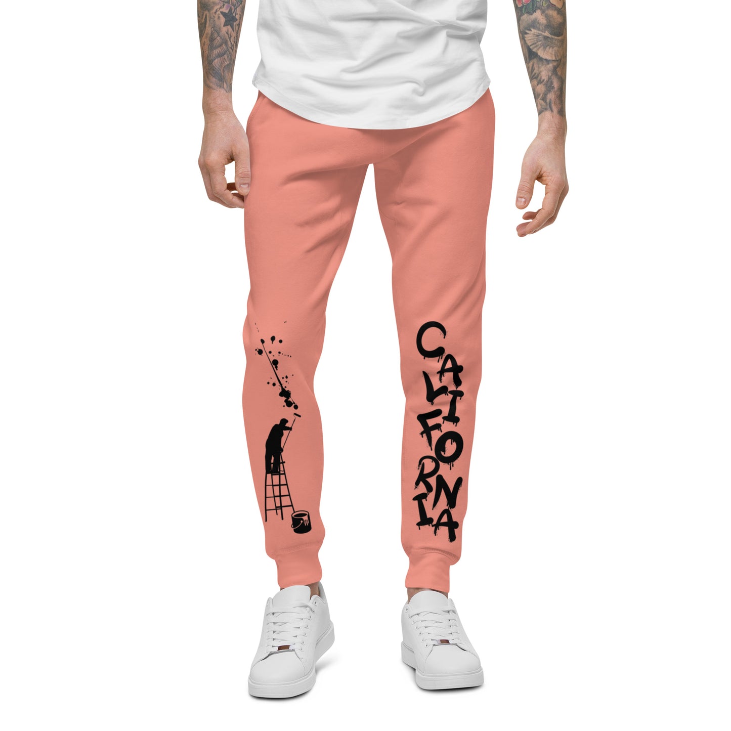 California Japanese Katakana, graffiti art, Painting Unisex fleece sweatpants